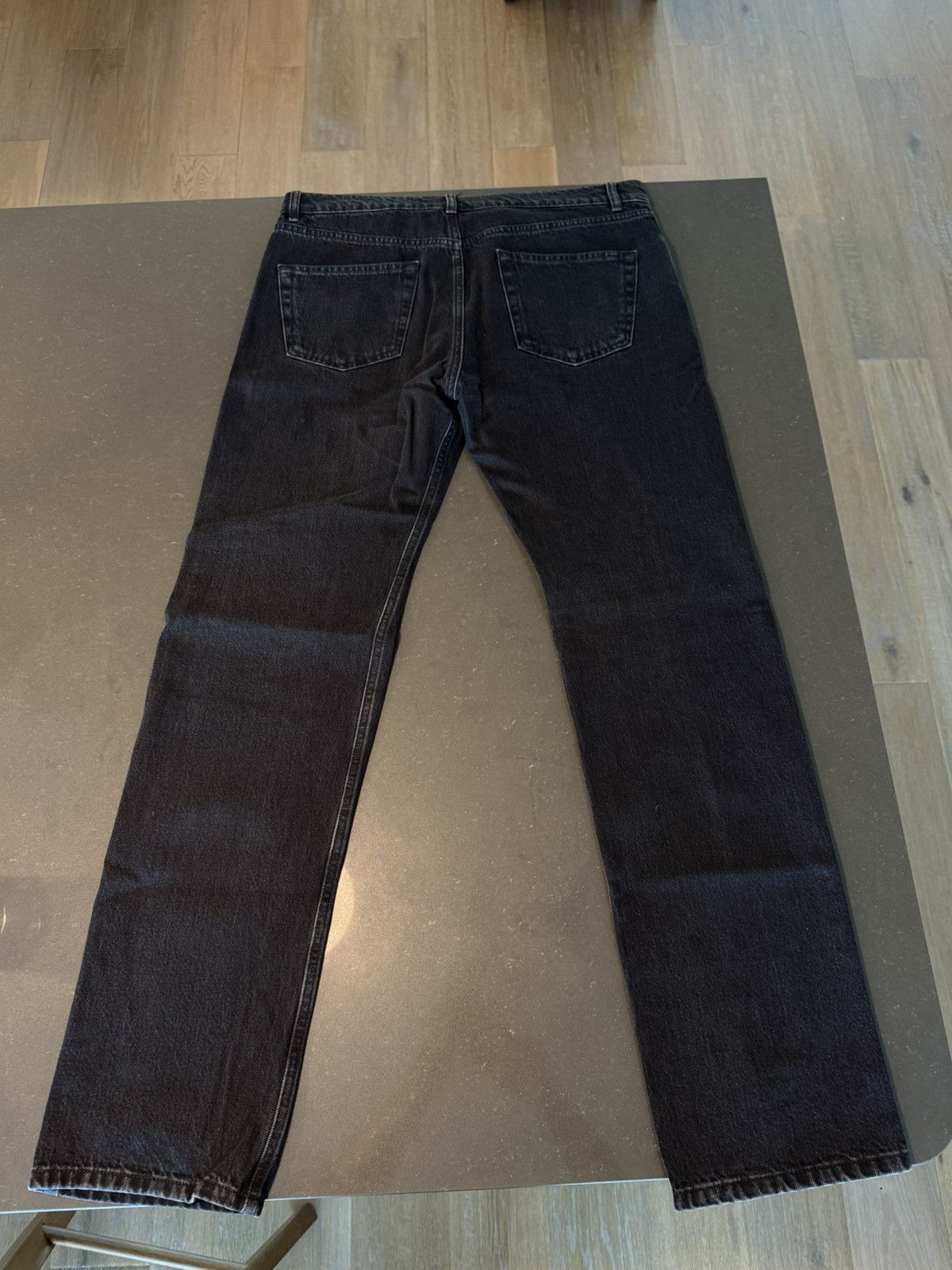 Balenciaga Balenciaga Black Slim Straight Jeans Size 31x32 Size US 31 - 2 Thumbnail