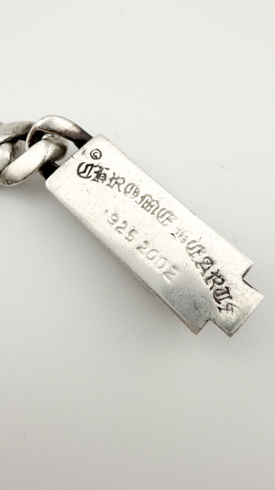 Chrome Hearts RARE! Chrome hearts Diamond ID Bracelet Cuban Size ONE SIZE - 5 Thumbnail