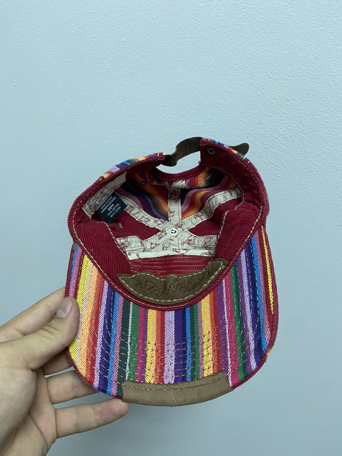 True Religion × Vintage True Religion Cap Vintage Big Logo Skate Sk8 Y2K Rainbow Size ONE SIZE - 5 Thumbnail