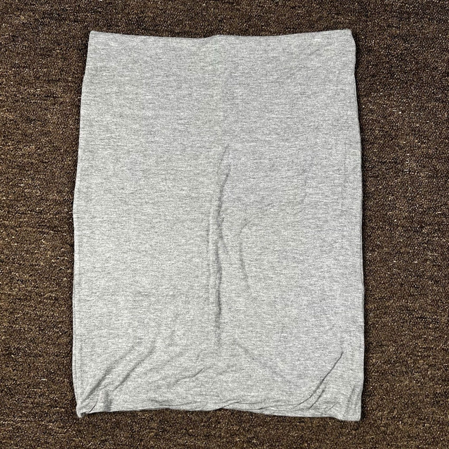 Loft VINTAGE: The Loft Casual Stylish Gray Stretch Fit Straight Skirt Womens Large Knee Length Size 36" / US 14 / IT 50 - 2 Thumbnail
