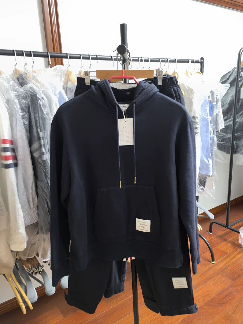 Thom Browne Thom Browne size2 A striped hoodie with a ribbon on the bac Size US M / EU 48-50 / 2 - 3 Thumbnail