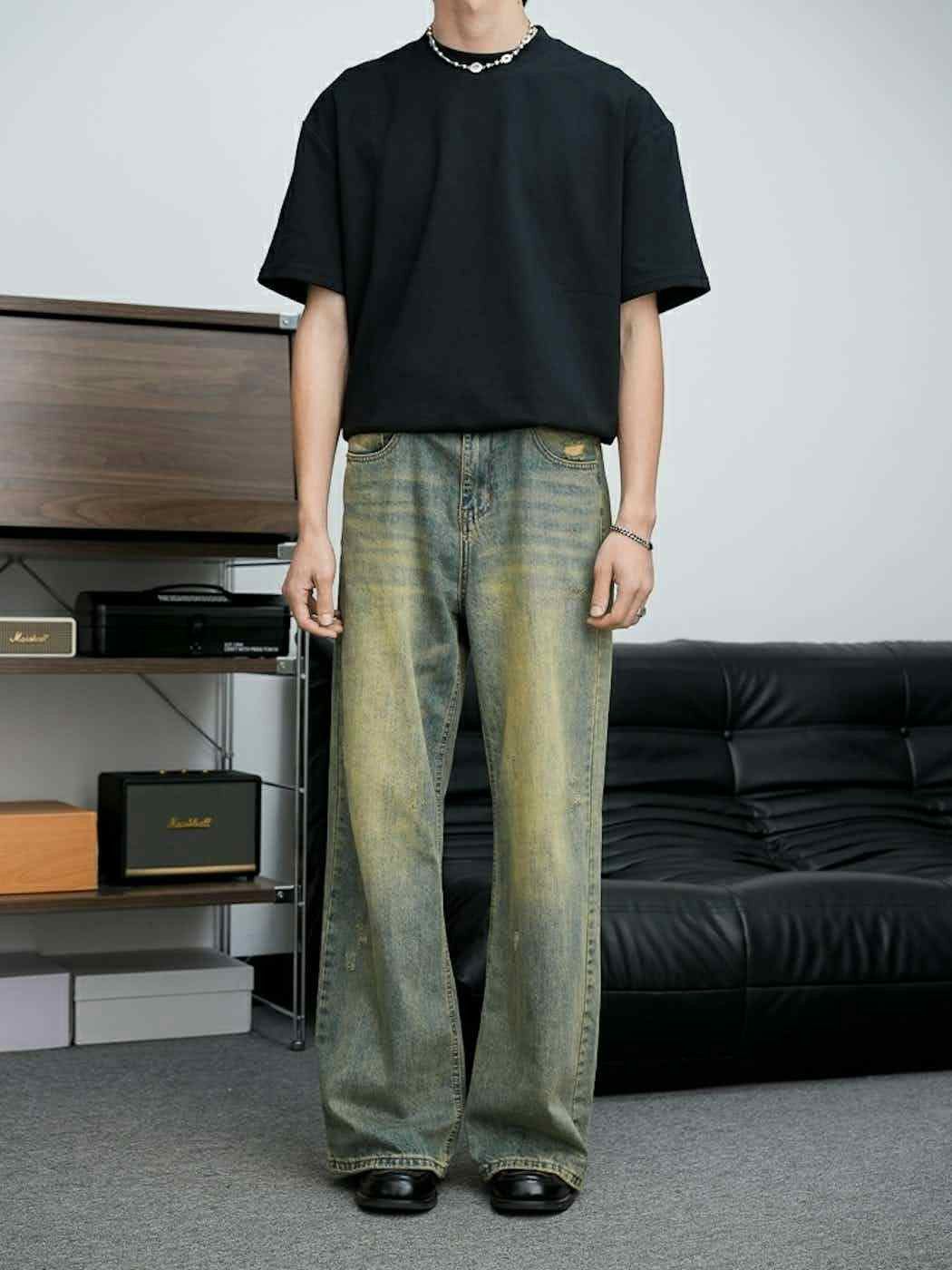 Jean × Vintage punk grunge dance disco damaged bootcut jeans Size US 30 / EU 46 - 4 Thumbnail