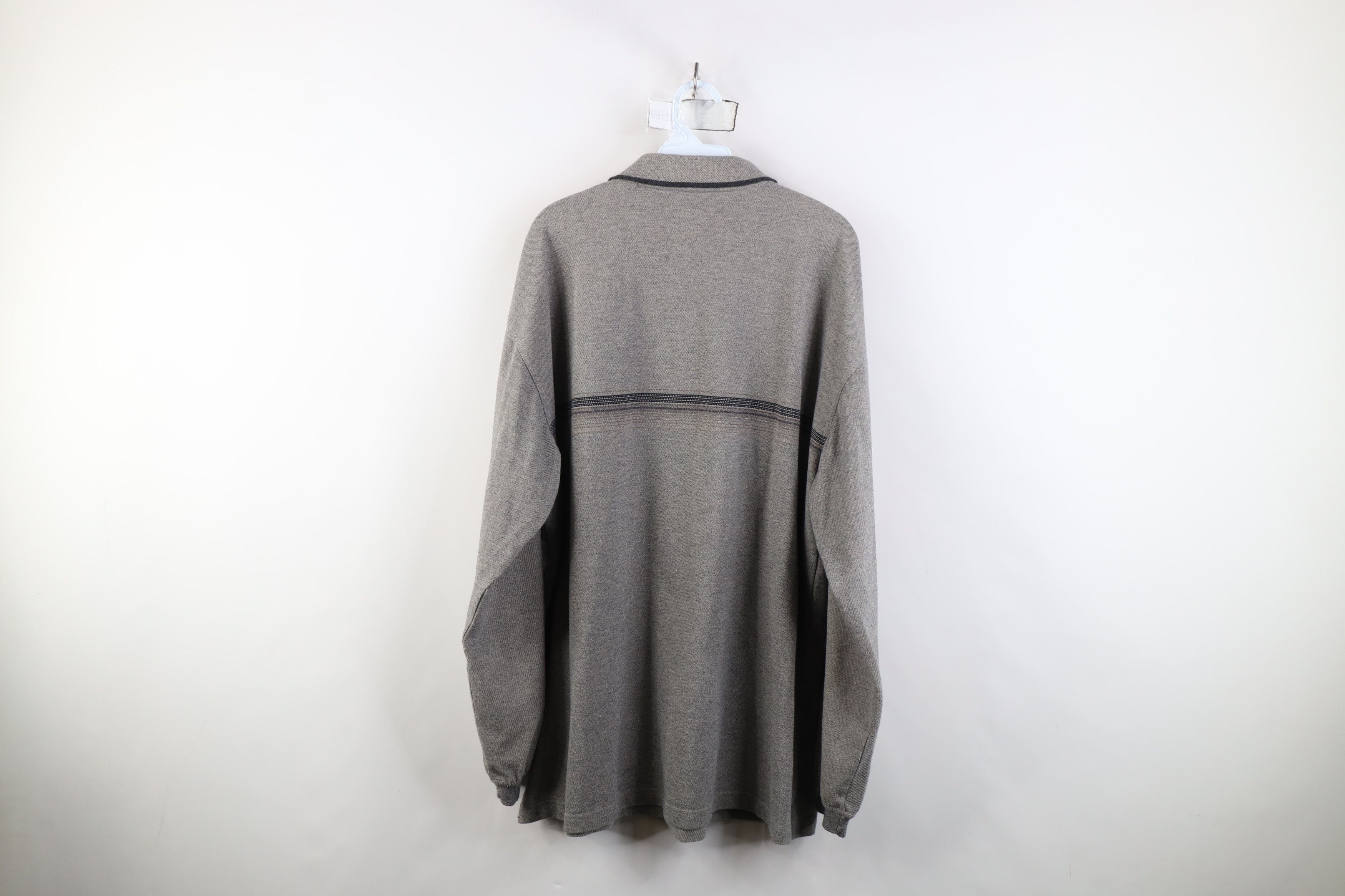 Vintage Vintage 90s Streetwear Knit Long Sleeve Rugby Polo Shirt Size US XL / EU 56 / 4 - 10 Thumbnail