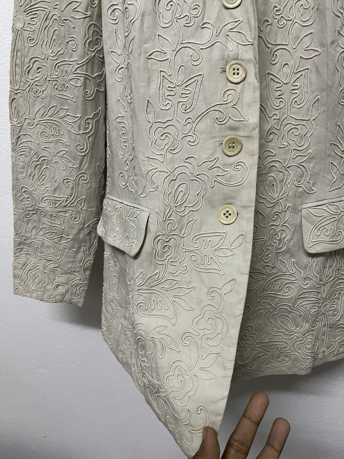 Jil Sander 1990s JIL SANDER EMBROIDERED FORMAL SUIT RARE DESIGN Size XS / US 0-2 / IT 36-38 - 5 Thumbnail