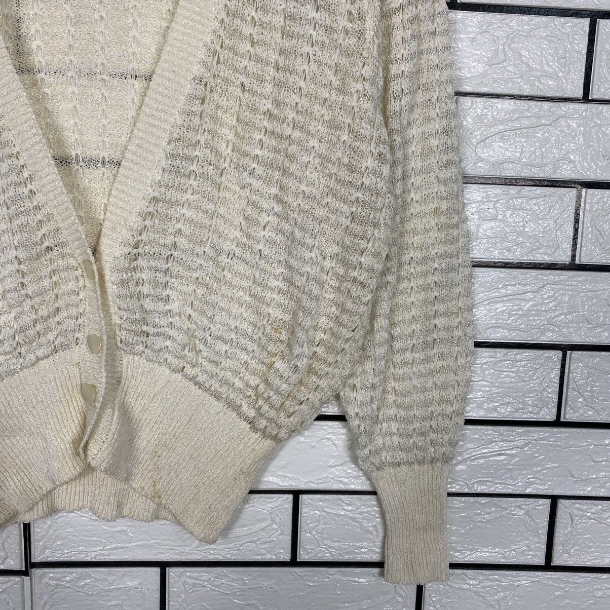 Japanese Brand Alamari Cropped Button Cardigan Issey Miyake Size US M / EU 48-50 / 2 - 6 Thumbnail