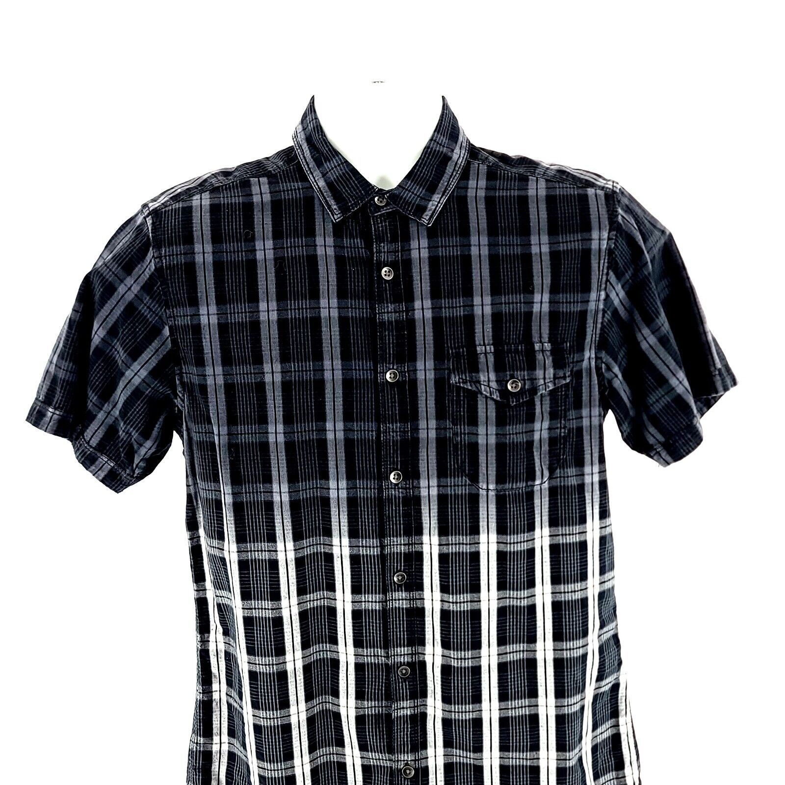 I.N.C INC International Concepts Black Gray Gradient Plaid Small C Size US S / EU 44-46 / 1 - 1 Thumbnail