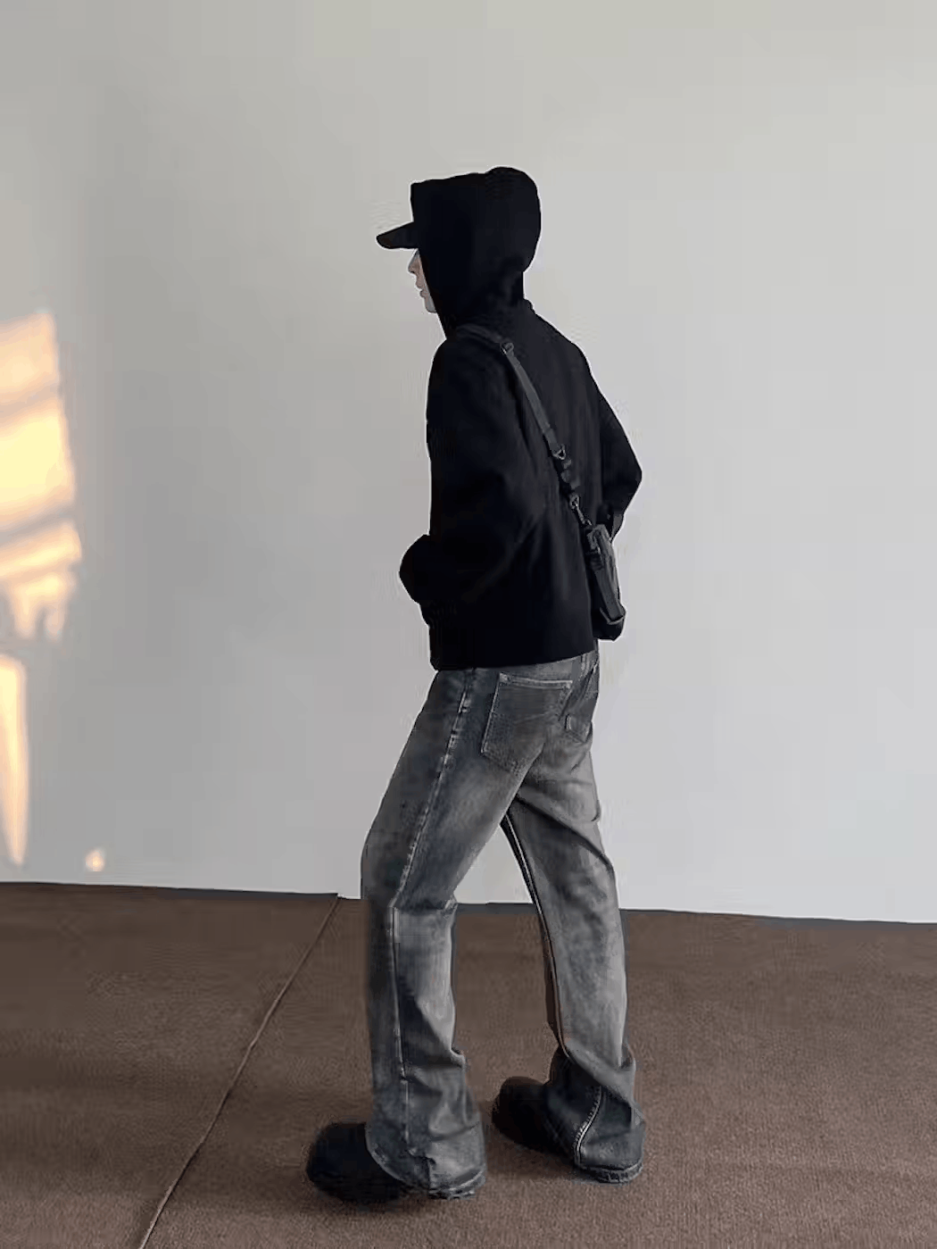 Japanese Brand × Jean Street distressed straight-leg micro-flared ink-dotted jeans Size US 32 / EU 48 - 4 Thumbnail