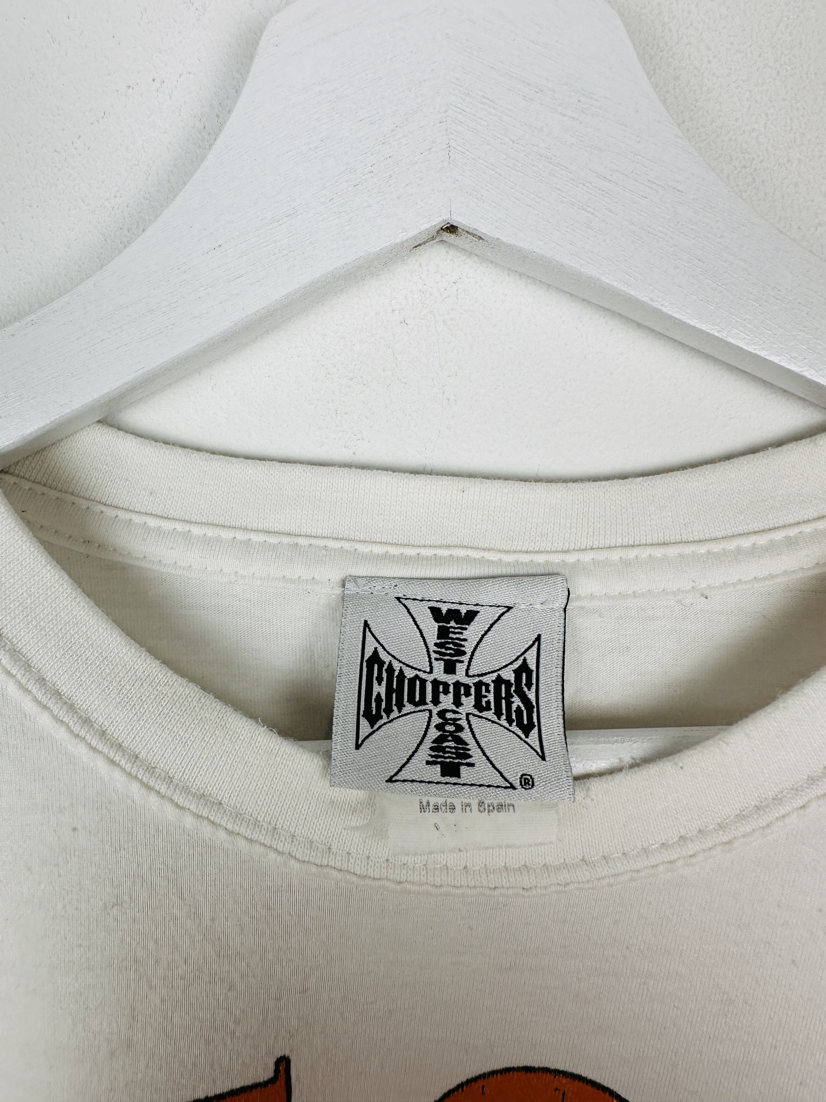 West Coast Choppers Vintage West Coast Choppers Skull Graphic T Shirt Tee Size US L / EU 52-54 / 3 - 5 Thumbnail