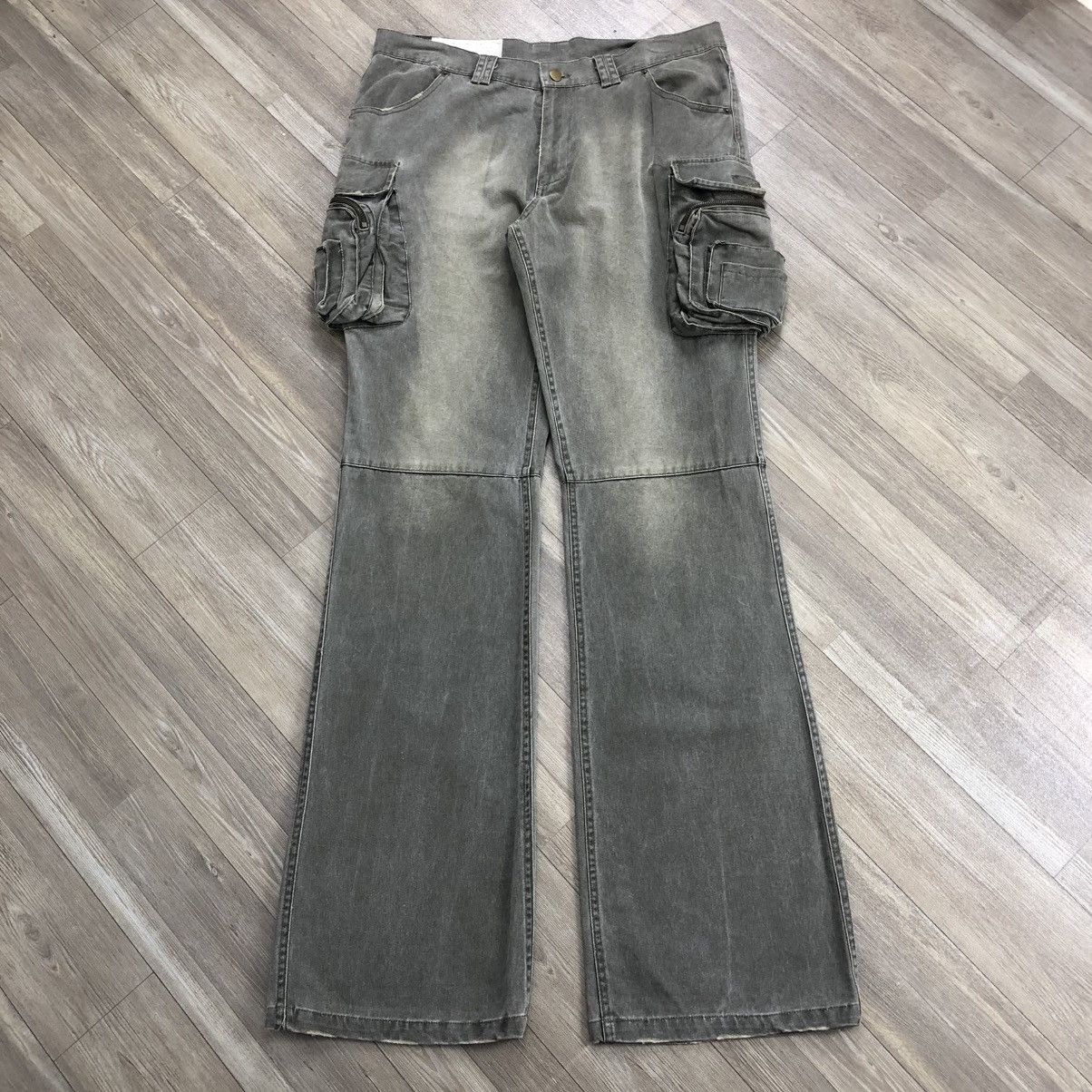 If Six Was Nine × Japanese Brand 2000's All Out Hysteric Glamour Style Bondage Flared Pants Size US 33 - 12 Thumbnail