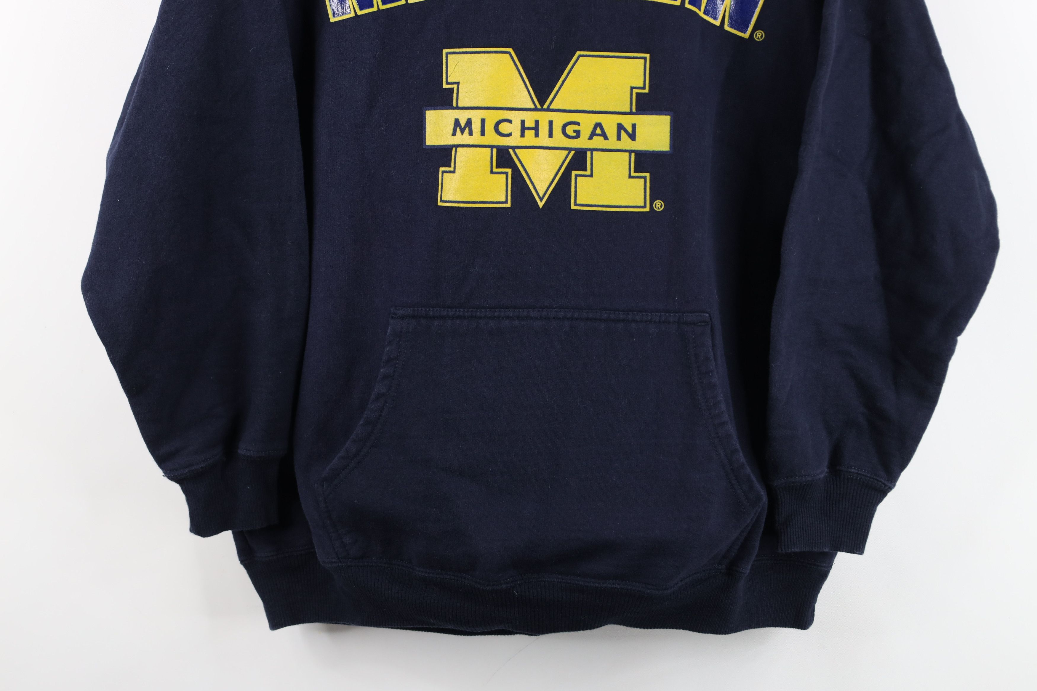 Vintage Vintage 90s Spell University of Michigan Hoodie Sweatshirt Size XL / US 12-14 / IT 48-50 - 3 Thumbnail