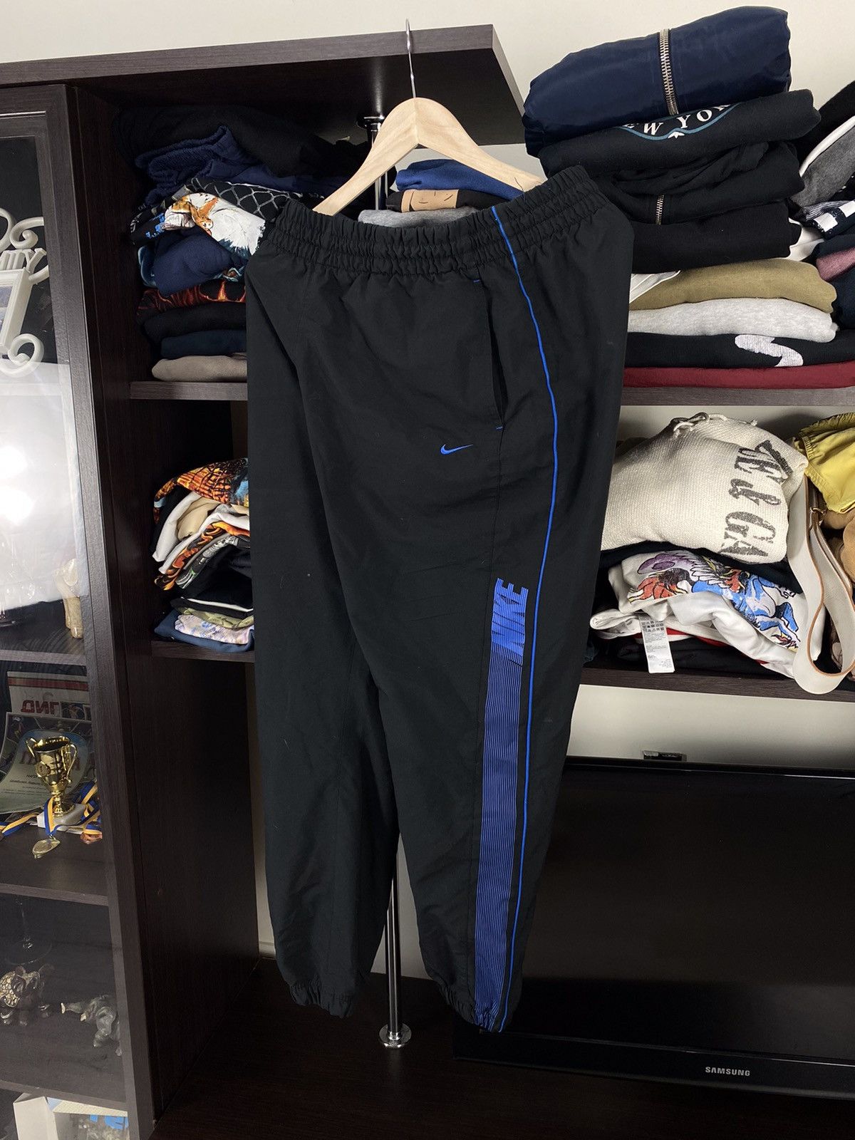 Nike × Vintage Nike Vintage Parachute Y2K Nylon Pants Baggy Size US 34 / EU 50 - 1 Thumbnail
