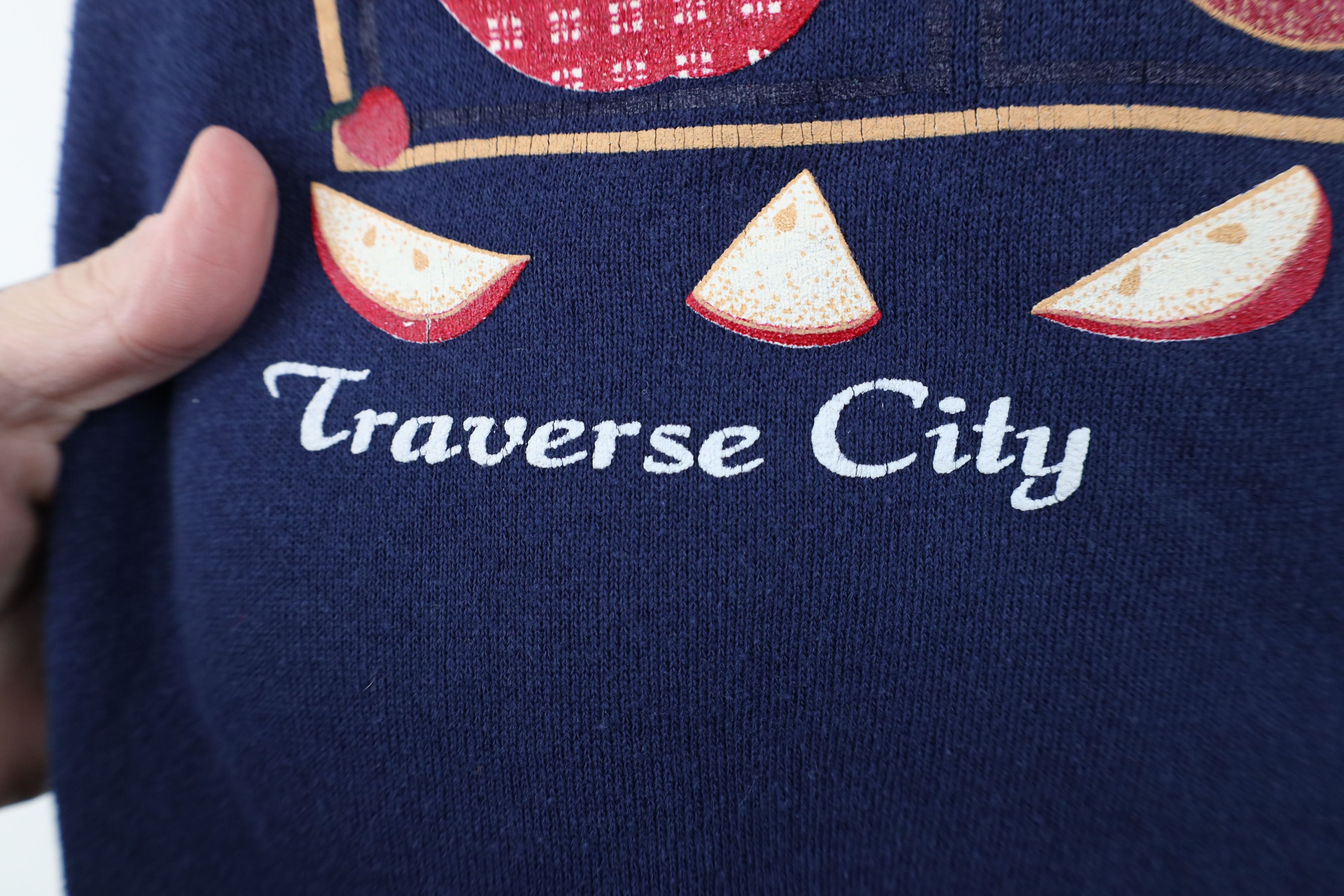 Vintage Vintage 90s Streetwear City Apples Turtleneck Sweatshirt US Size XXL / US 16-18 / IT 52-54 - 6 Thumbnail
