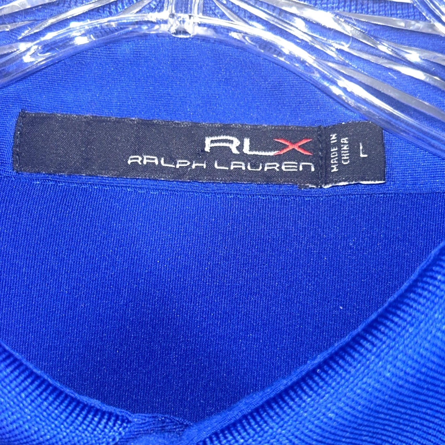 RLX Ralph Lauren RLX Ralph Lauren Shirt Mens L Blue Polo Short Sleeve Stretch Golf Classic Preppy Solid Size US L / EU 52-54 / 3 - 4 Thumbnail