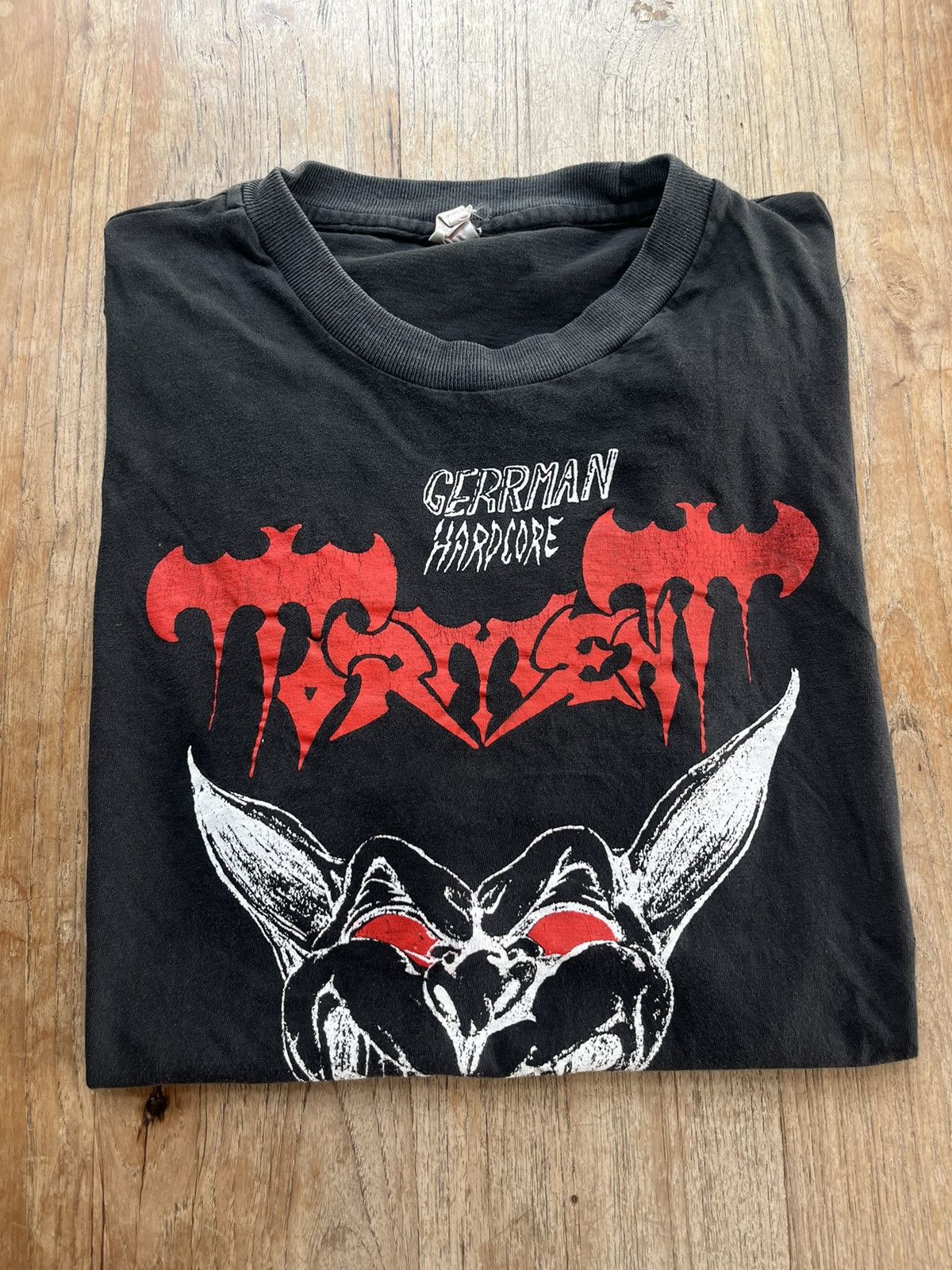 Band Tees × Vintage Vintage TORMENT Das Neue GERRMAN HARDCORE 1989’s T-shirt Size US L / EU 52-54 / 3 - 1 Thumbnail