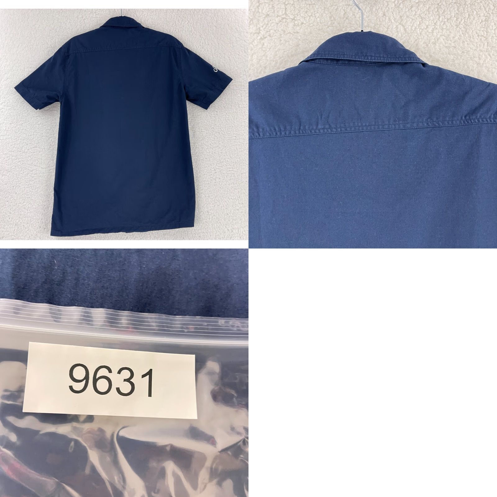 Garage Bike Shed Motorcycle Club Blue Garage Patch Shirt Mens Button-Up Size Small Size US S / EU 44-46 / 1 - 9 Thumbnail