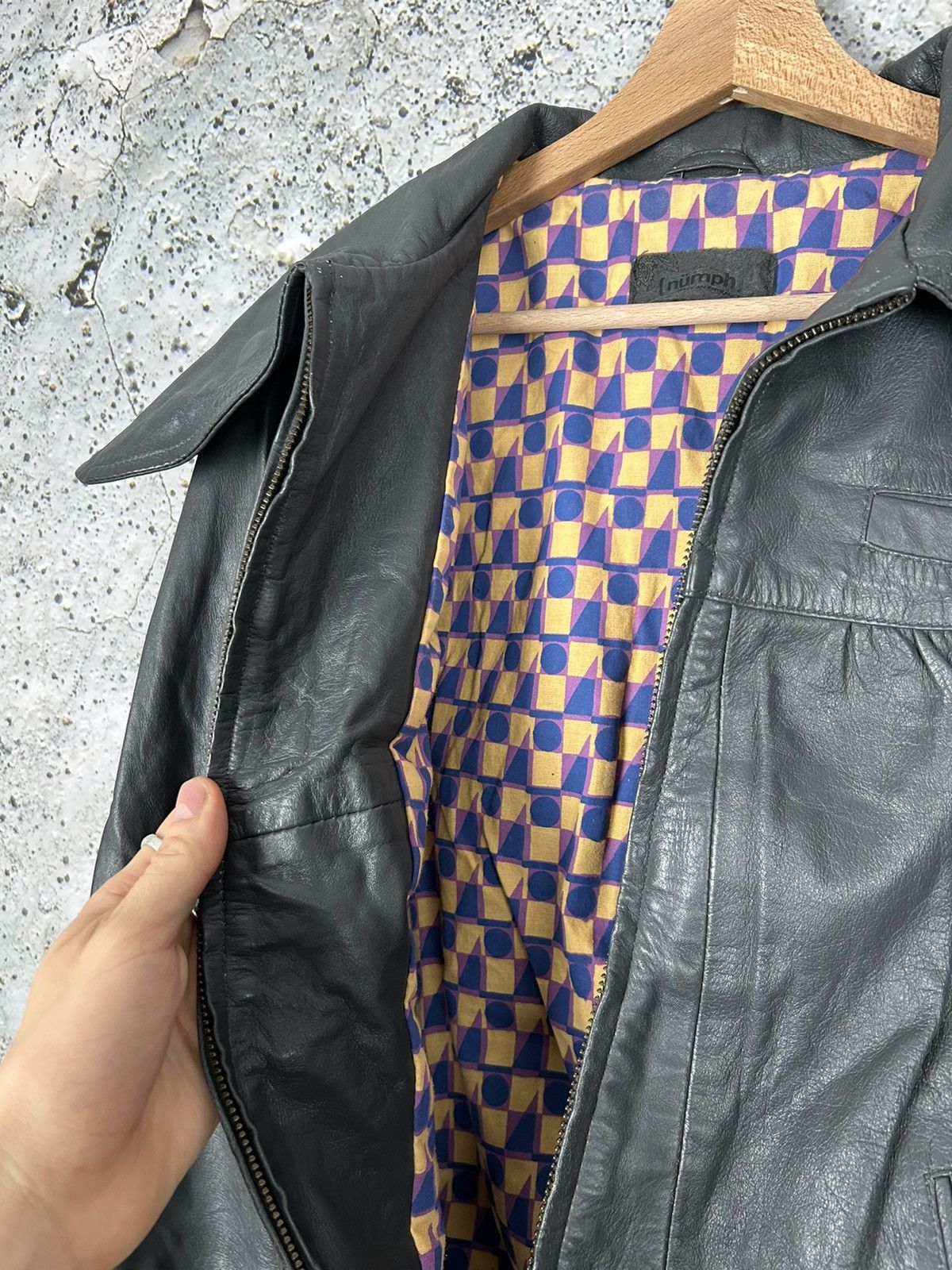 Genuine Leather Vintage Avantgarde Genuine Leather Jacket 90s Punk Grunge Size M / US 6-8 / IT 42-44 - 5 Thumbnail
