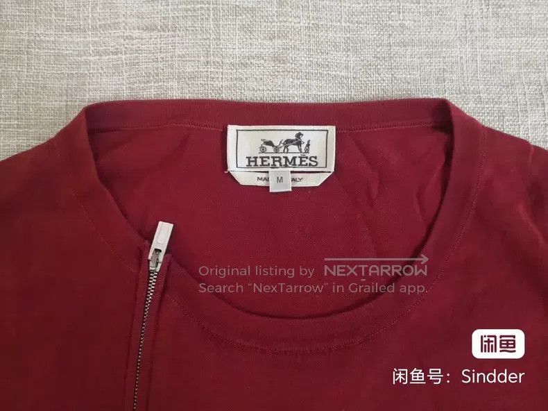 Hermes Hermes Red knitted sweater Size US M / EU 48-50 / 2 - 2 Thumbnail