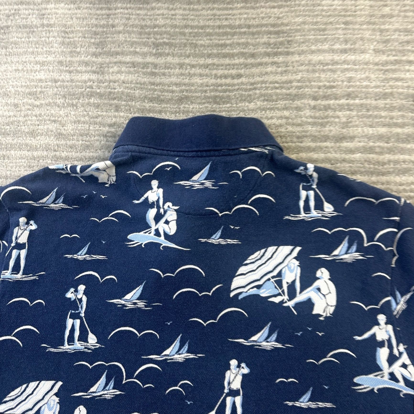 Polo Ralph Lauren Polo Ralph Lauren Shirt Mens Medium Blue Hawaiian All Over Print Pony Sailing Size US M / EU 48-50 / 2 - 5 Thumbnail