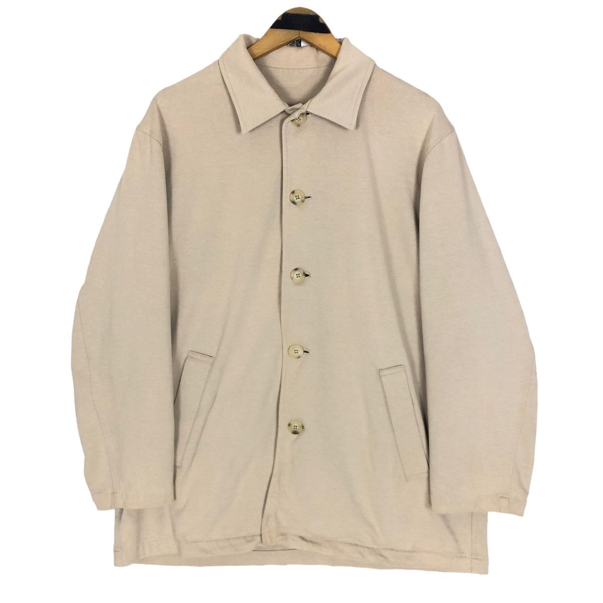 image of Vintage 90's Y’S For Men Yohji Yamamoto 1993A/w Light Jacket in Beige (Size Large)