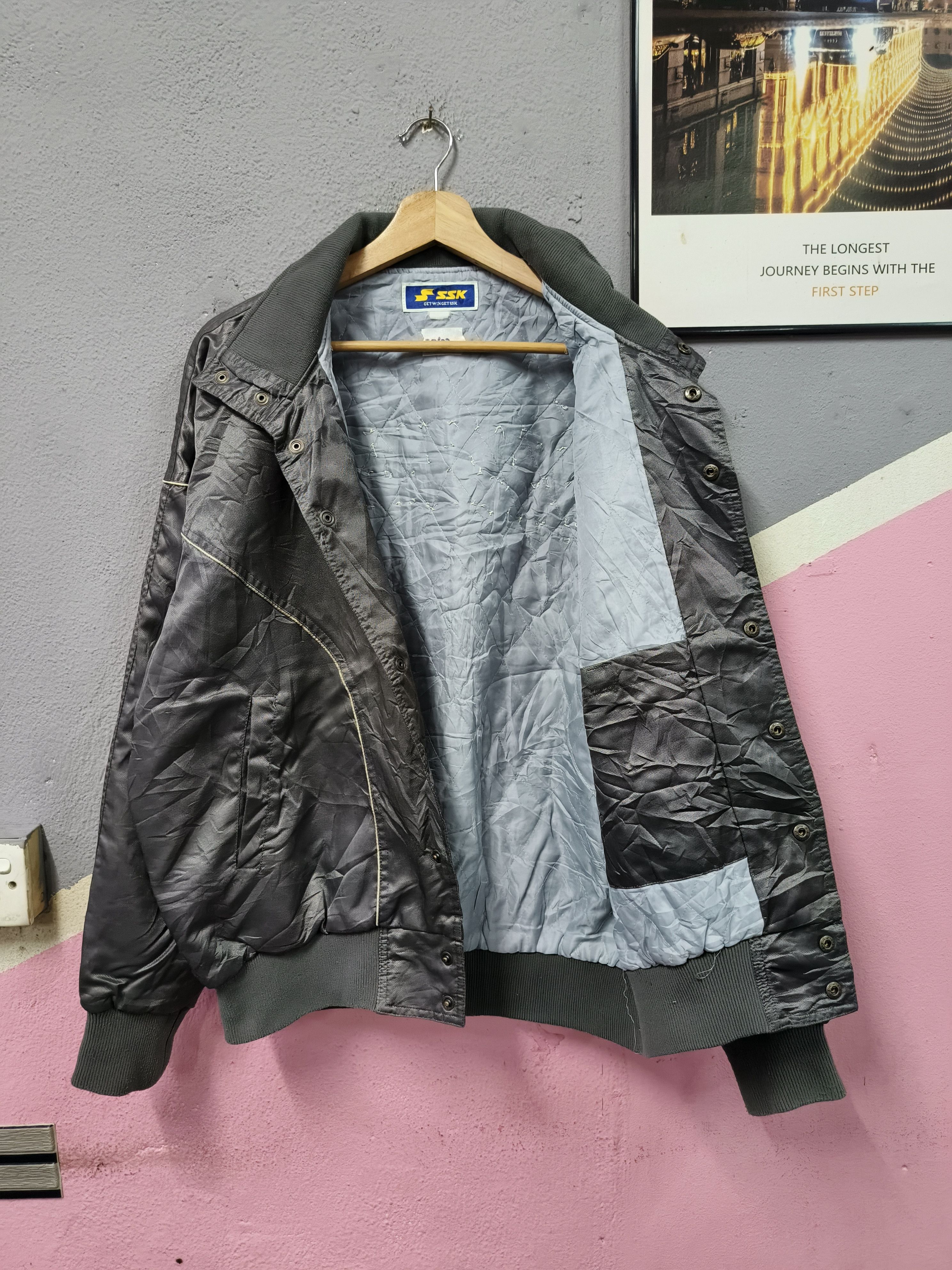Japanese Brand SSK ZEPHYRS VTG BASEBALL VARSITY JACKET BOMBER JACKET Size US L / EU 52-54 / 3 - 3 Thumbnail