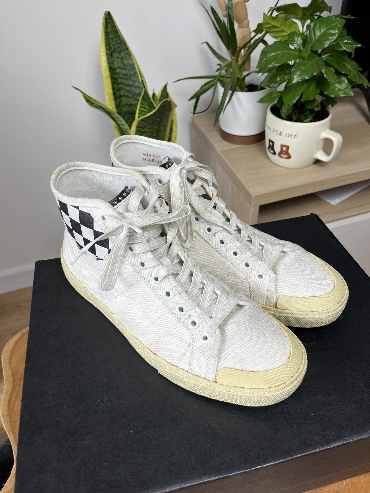 Grail SS16 studded SL37 M Hedi Slimane surf sound sneakers