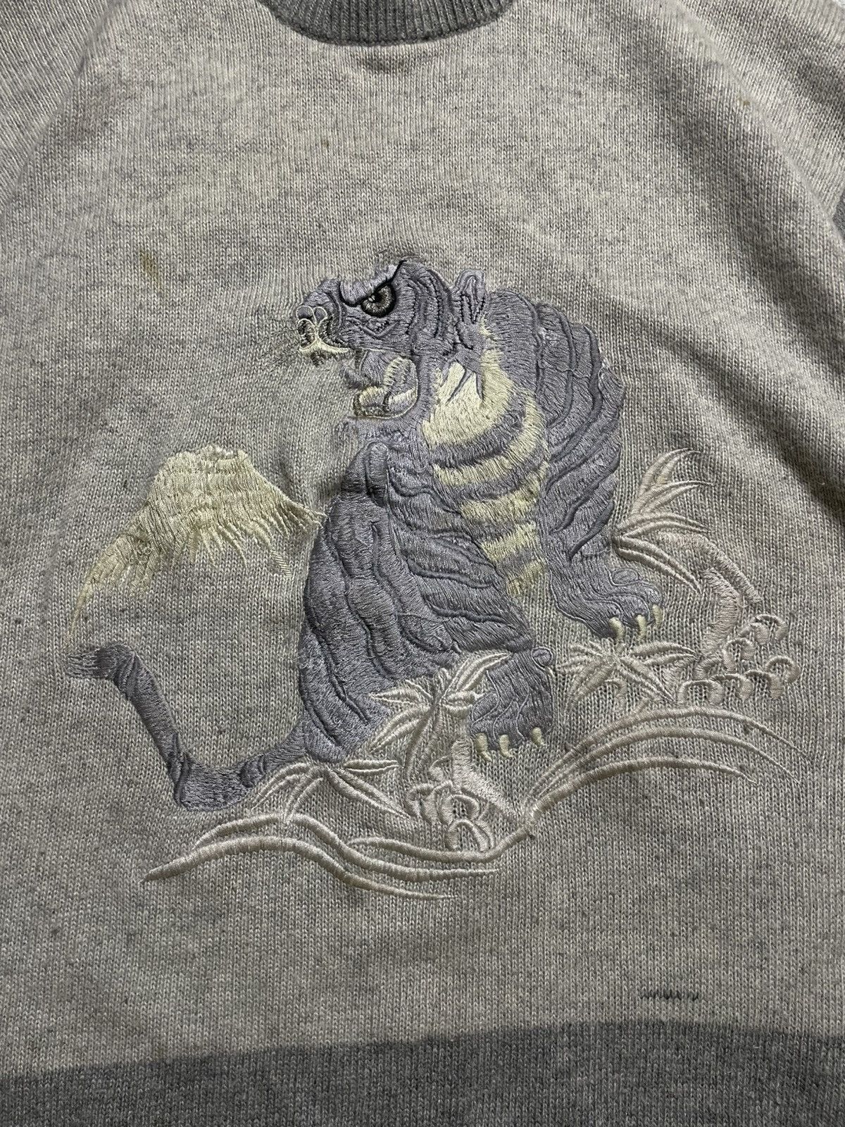 If Six Was Nine Skull 14th Dark Vintage Tiger Rage Knit – Shadow Energy Size US L / EU 52-54 / 3 - 3 Thumbnail