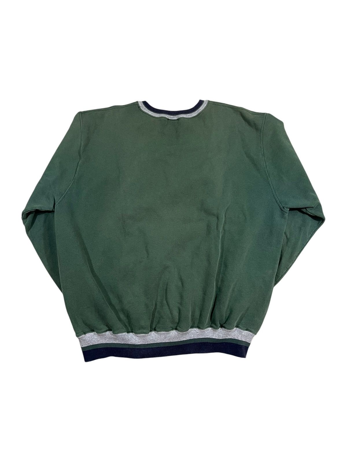 Champion Vintage 90s Champion Logo Crewneck Sweatshirt Faded Green Size US XL / EU 56 / 4 - 2 Thumbnail