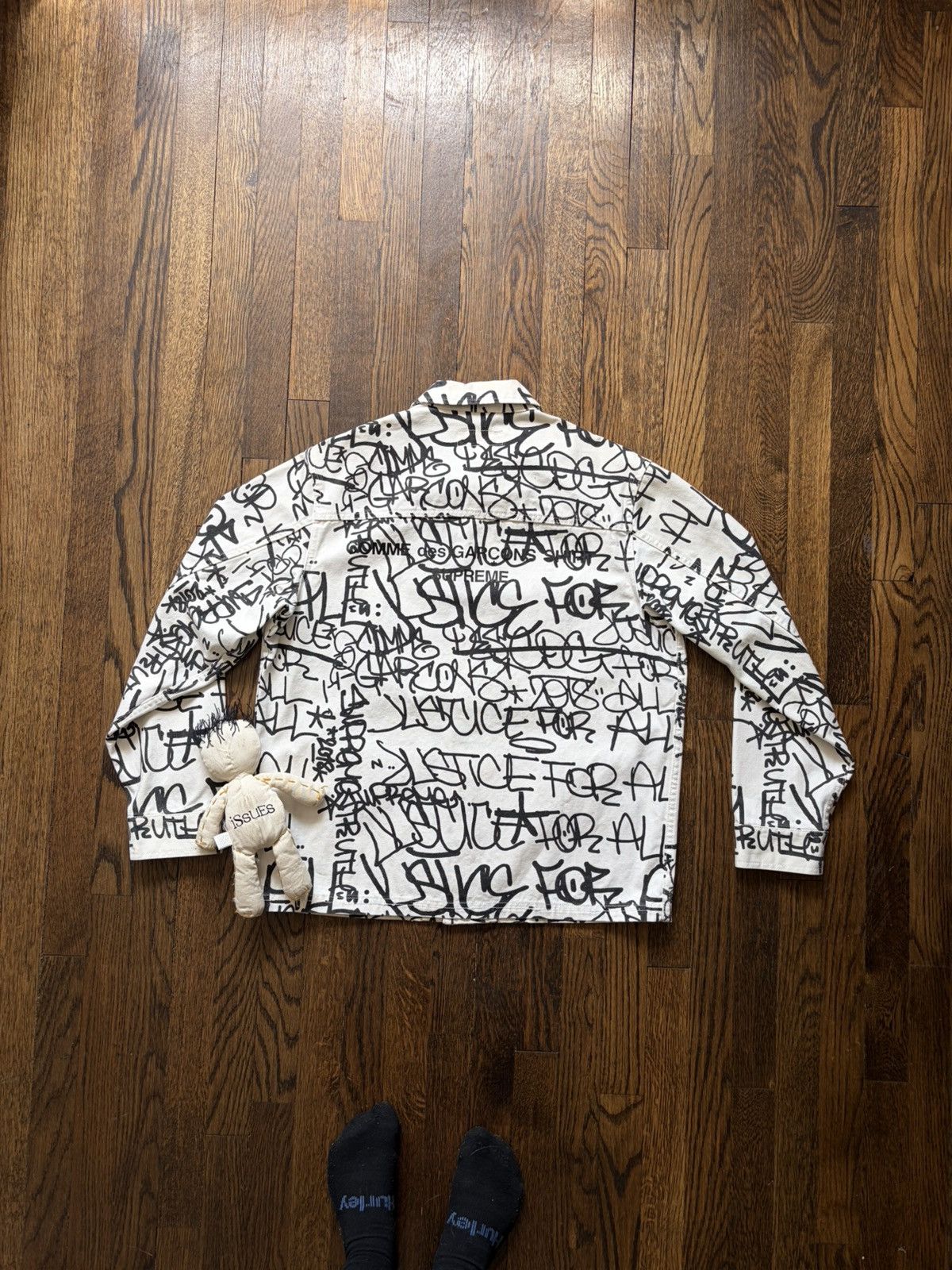 Supreme Comme Des Garcons Printed Canvas chore jacket
