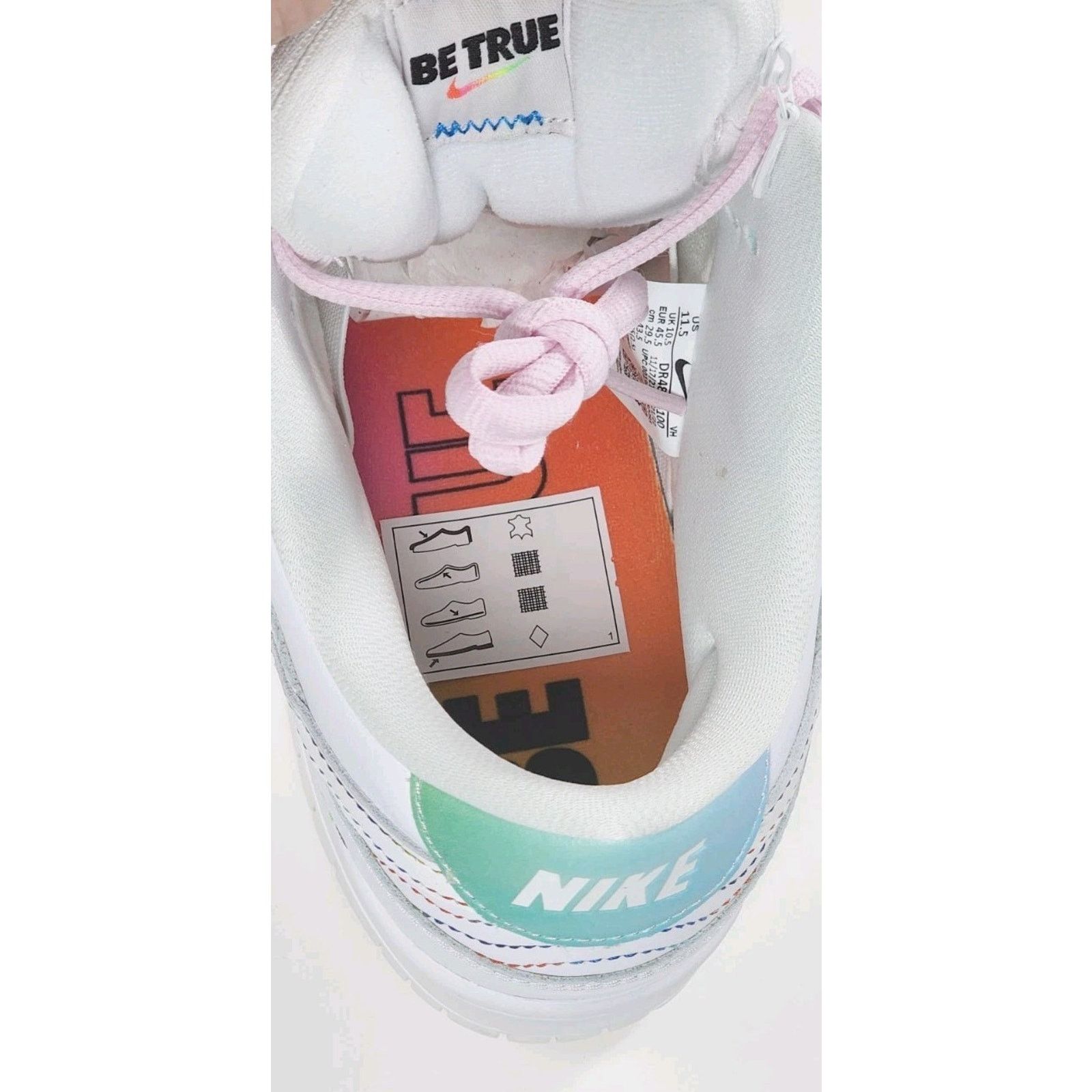 Nike Nike SB Dunk Low Pro "Be True" | DR4876-100 | Men Size 9.5 Size US 11.5 / EU 44-45 - 5 Thumbnail