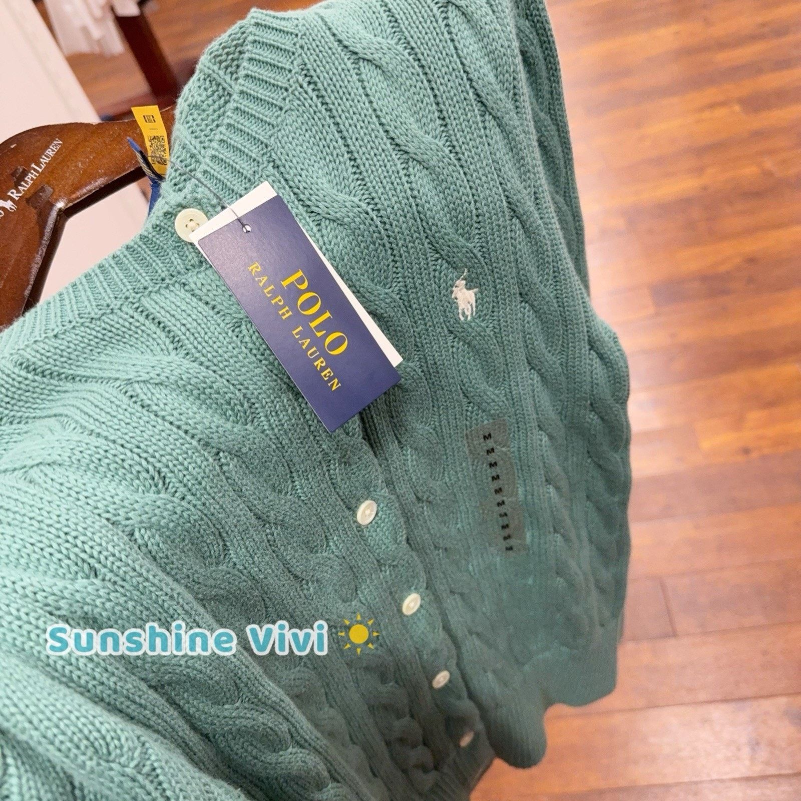 Ralph Lauren NEW Ralph Lauren Polo Women Cotton Cardigan Sweater Green M Size M / US 6-8 / IT 42-44 - 4 Thumbnail