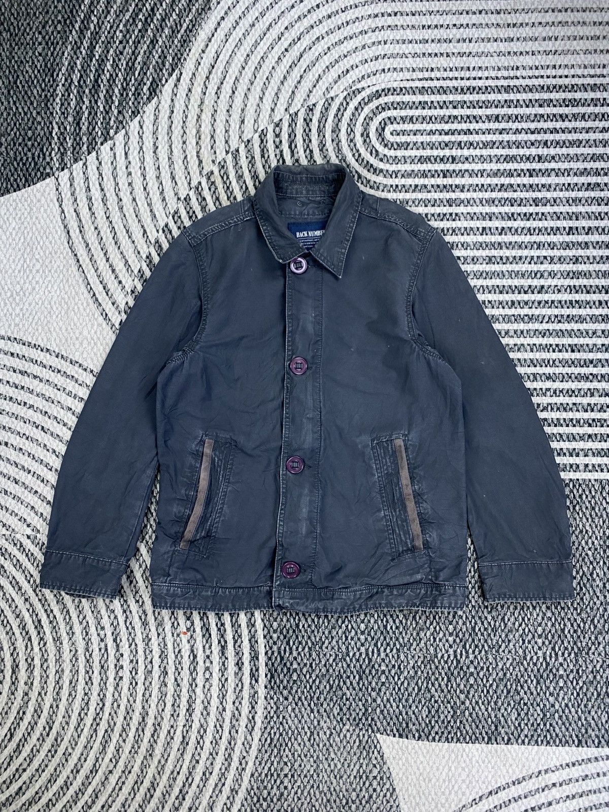 Hysteric Glamour Vintage Back Number Casual Button Zip-Up Jacket Size US M / EU 48-50 / 2 - 1 Thumbnail
