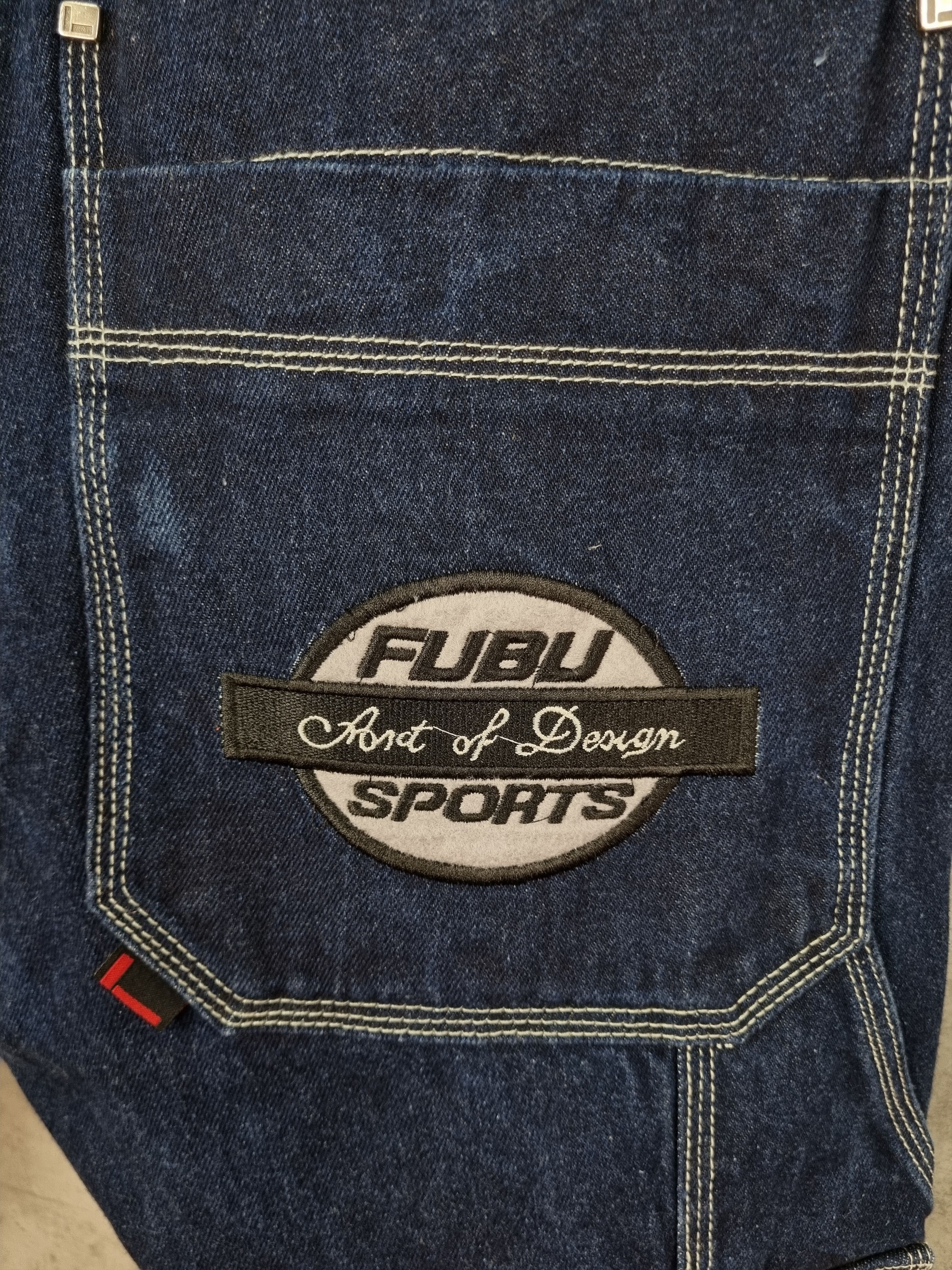 Fubu Fubu Raw Denim Carpenter Rap Hiphop Shorts Size US 34 / EU 50 - 9 Thumbnail