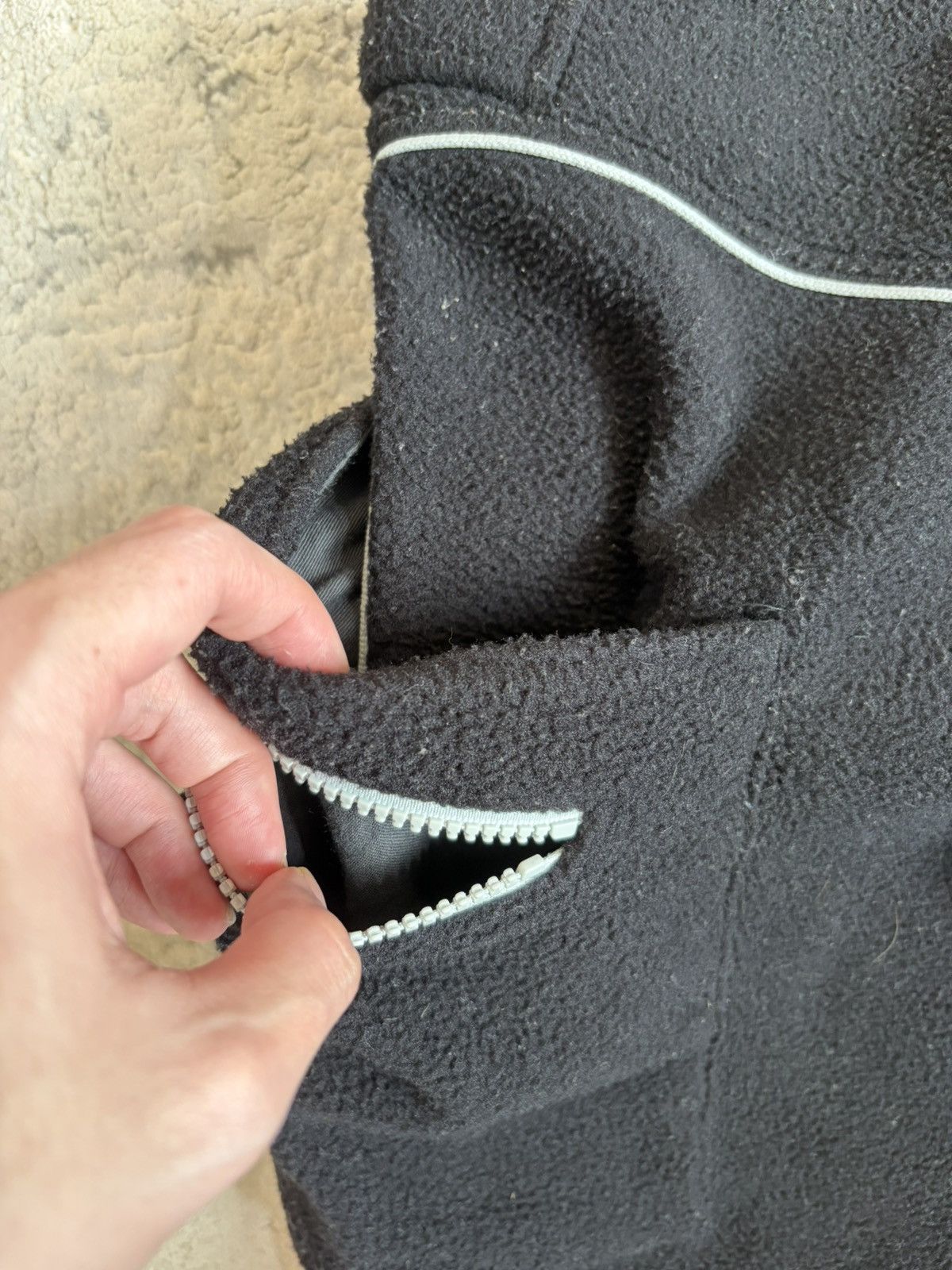 Fotus Fotus - Black Fleece Baby Fetus Flared Pants Size US 28 / EU 44 - 4 Thumbnail