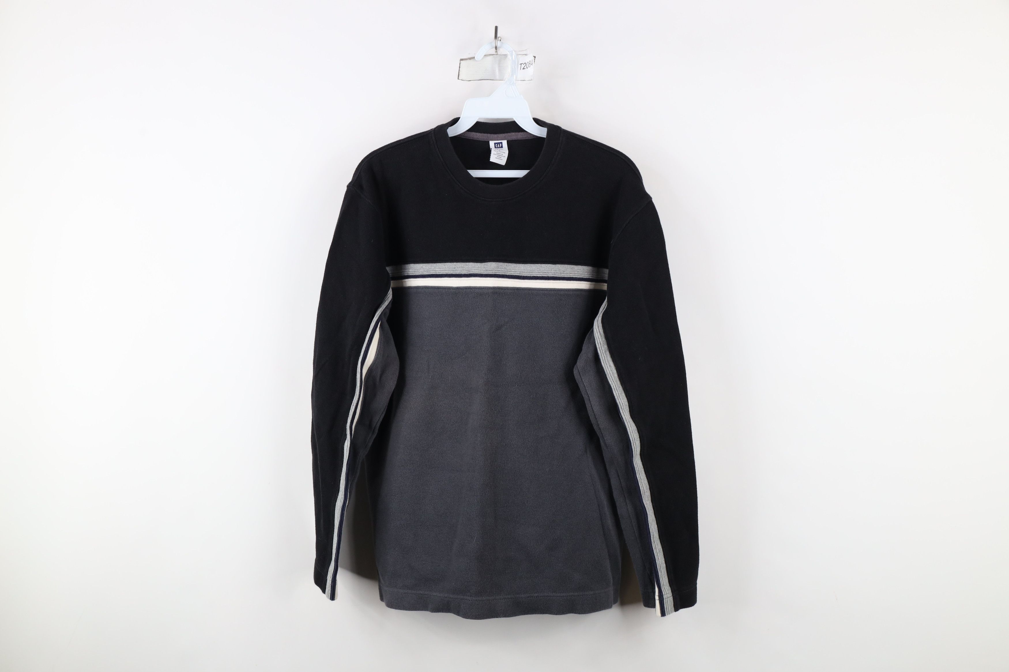 Gap × Vintage Vintage Y2K Gap Heavy Ribbed Knit Long Sleeve T-Shirt Size US S / EU 44-46 / 1 - 1 Thumbnail