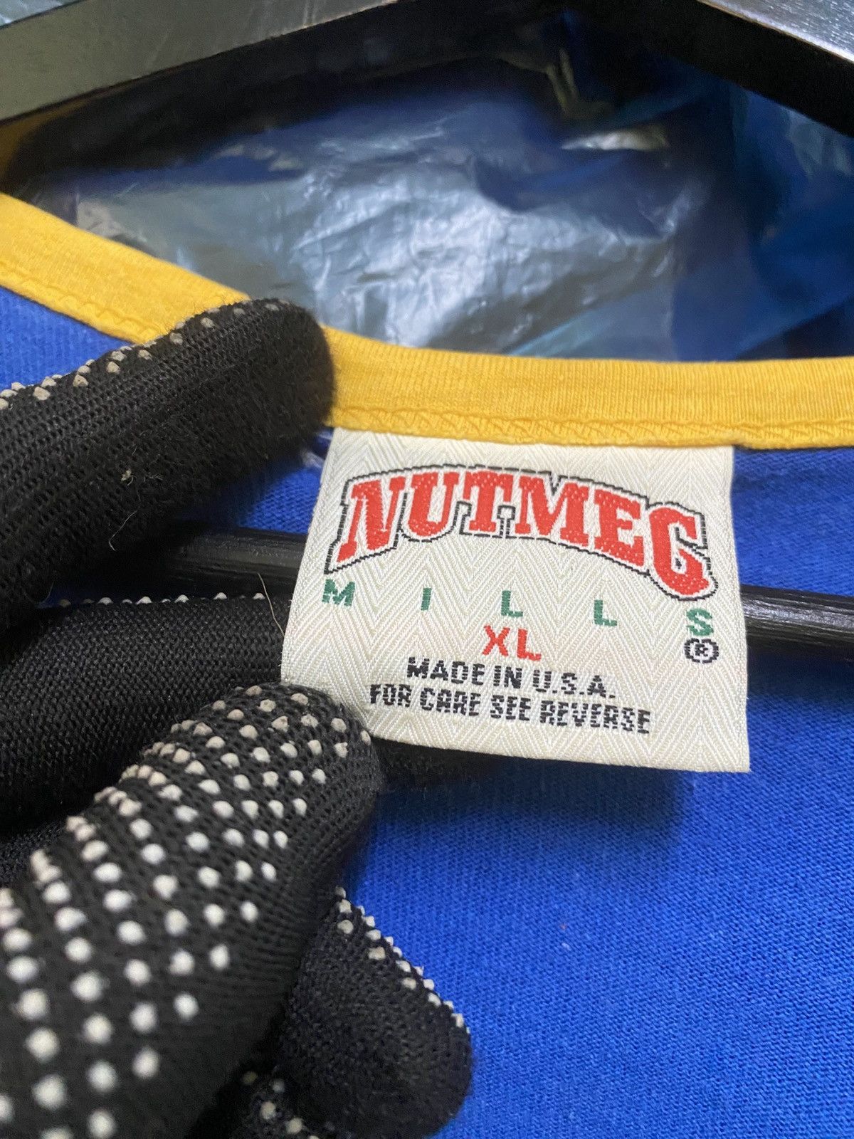 NHL × Nutmeg Vintage Nutmeg Mills St. Louis Blues Brett Hull Jersey Tee Size US XL / EU 56 / 4 - 7 Thumbnail