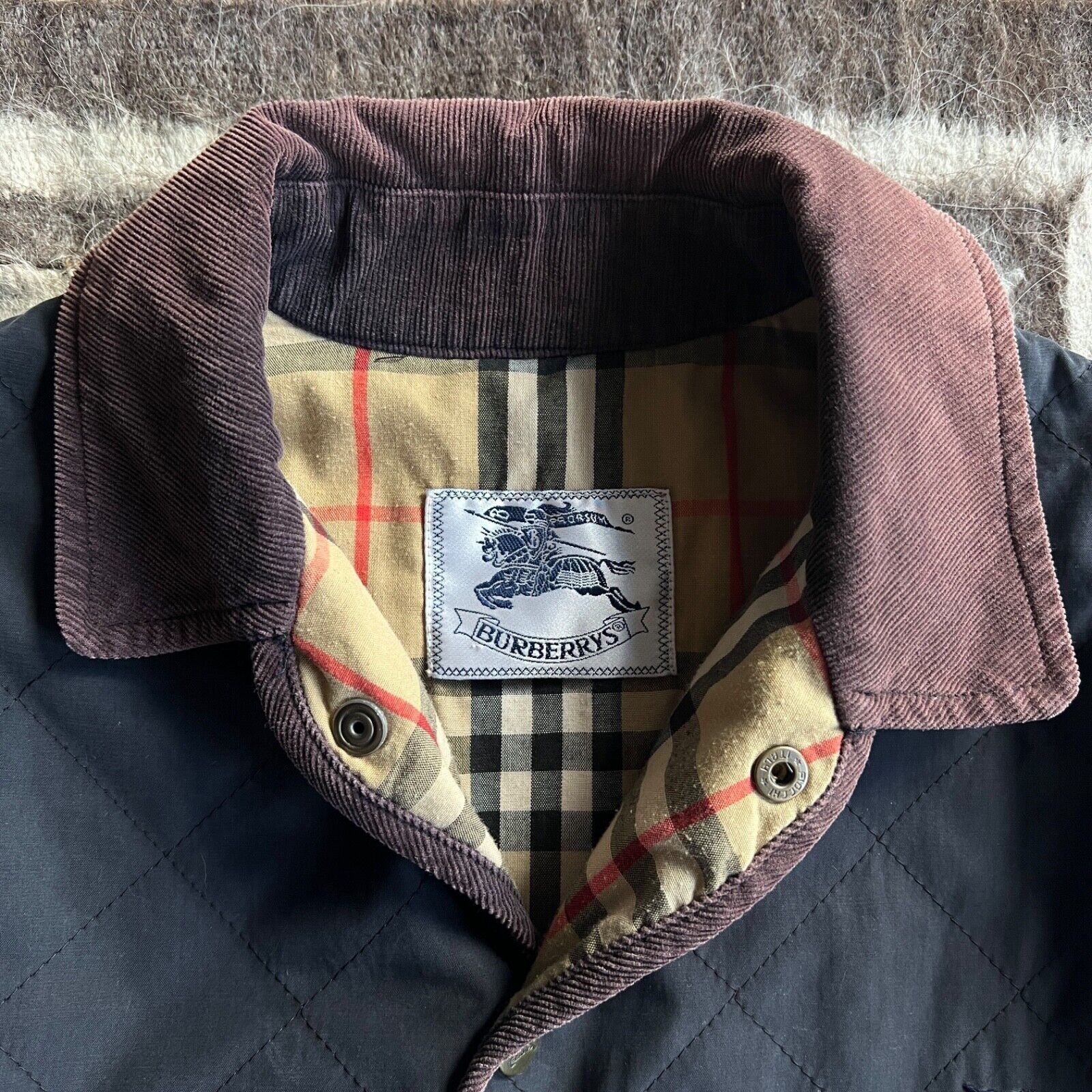 Burberry Burberrys Vintage Youth Quilted Nova Check Jacket 8626AC Size L / US 10 / IT 46 - 3 Thumbnail