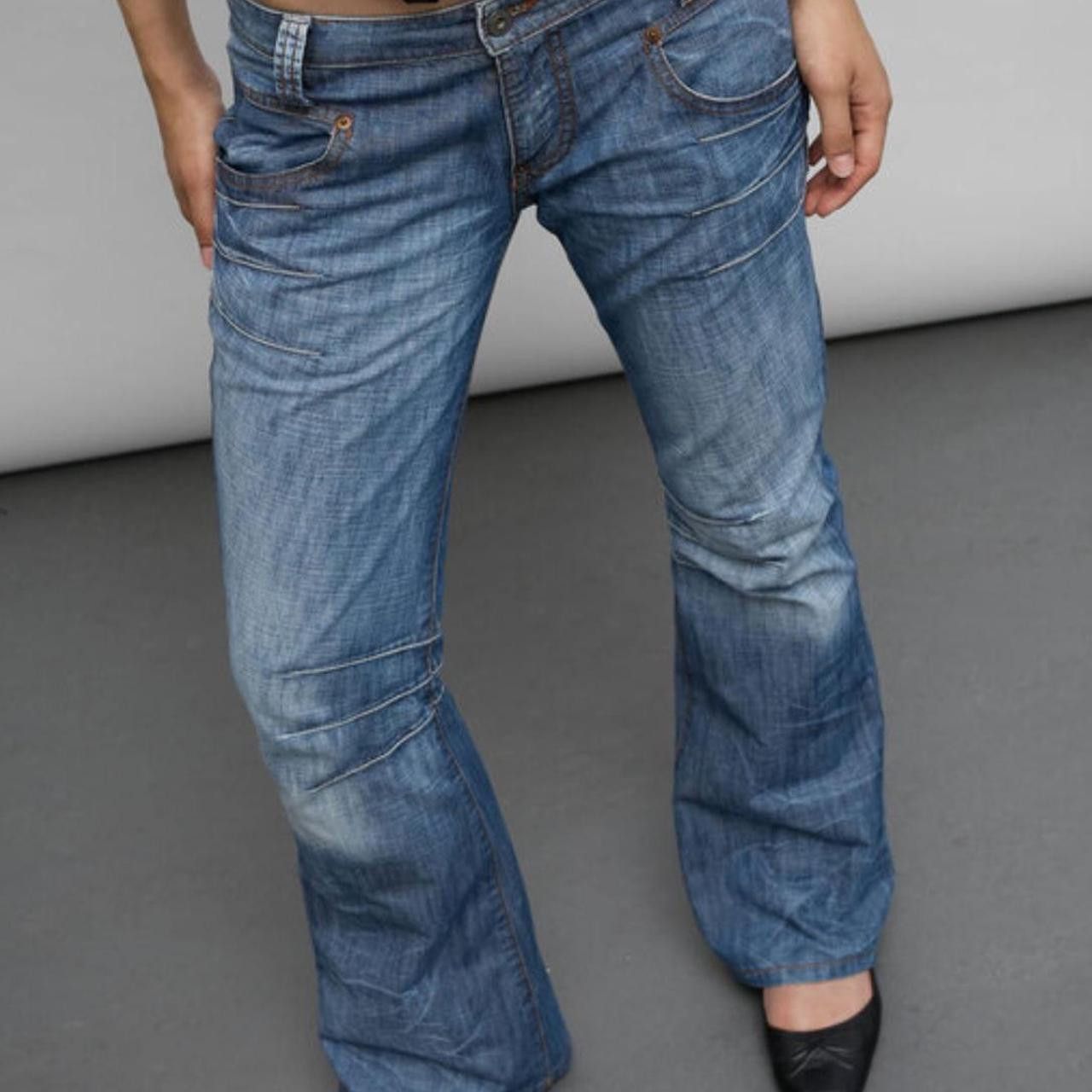 Michiko Koshino Michiko Koshino Low Rise Flare Jeans Size 28" / US 6 / IT 42 - 1 Thumbnail