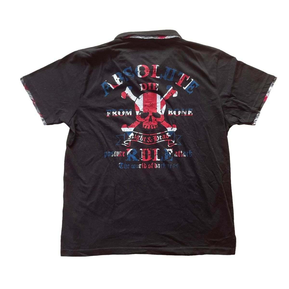 🇯🇵 DOUBLE FOCUS SKULL WORDING PUNK TSHIRT