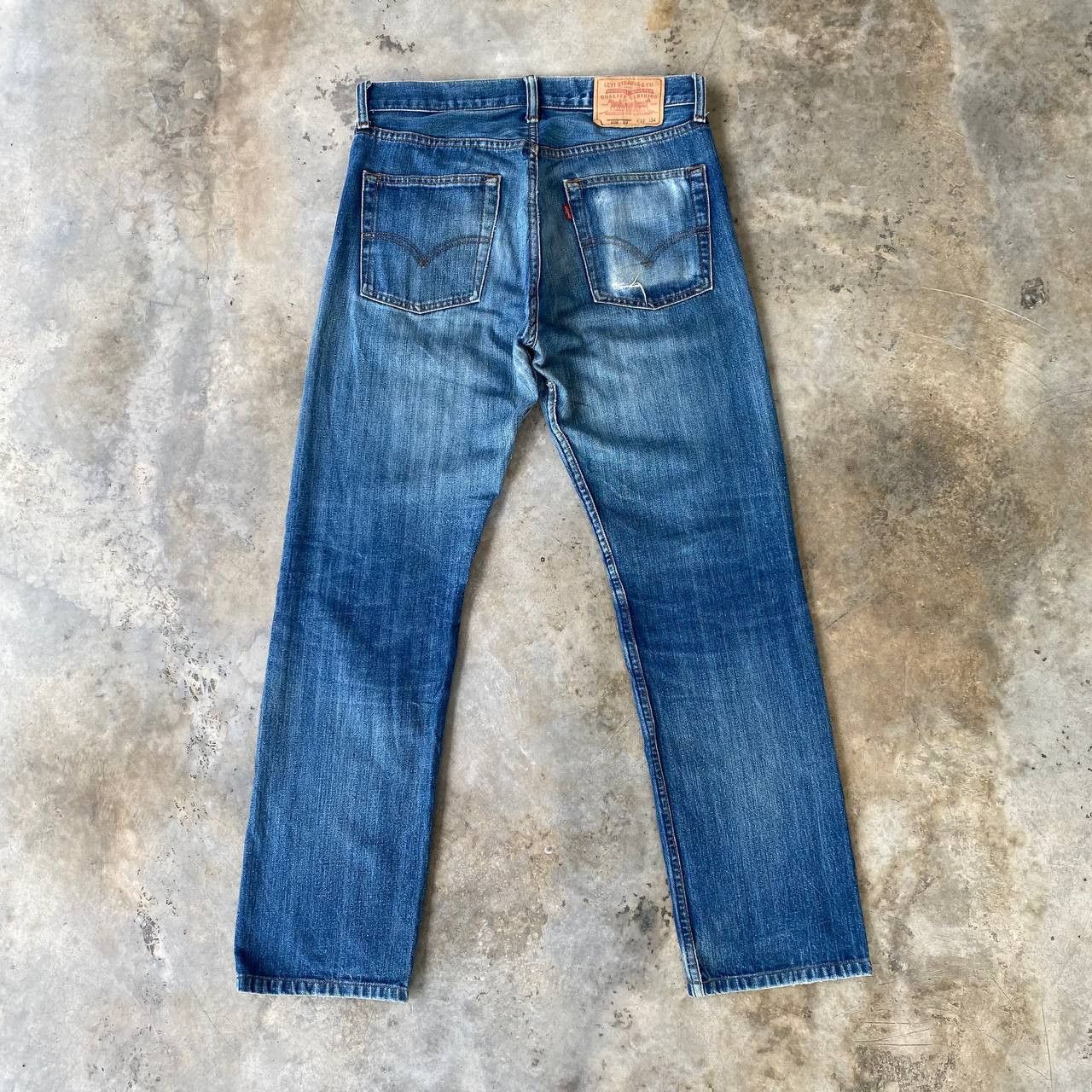 Levi's Vintage Clothing W32X29" VINTAGE LEVIS 505 DISTRESSED DIRTY DENIM J09-01 Size US 32 / EU 48 - 5 Thumbnail