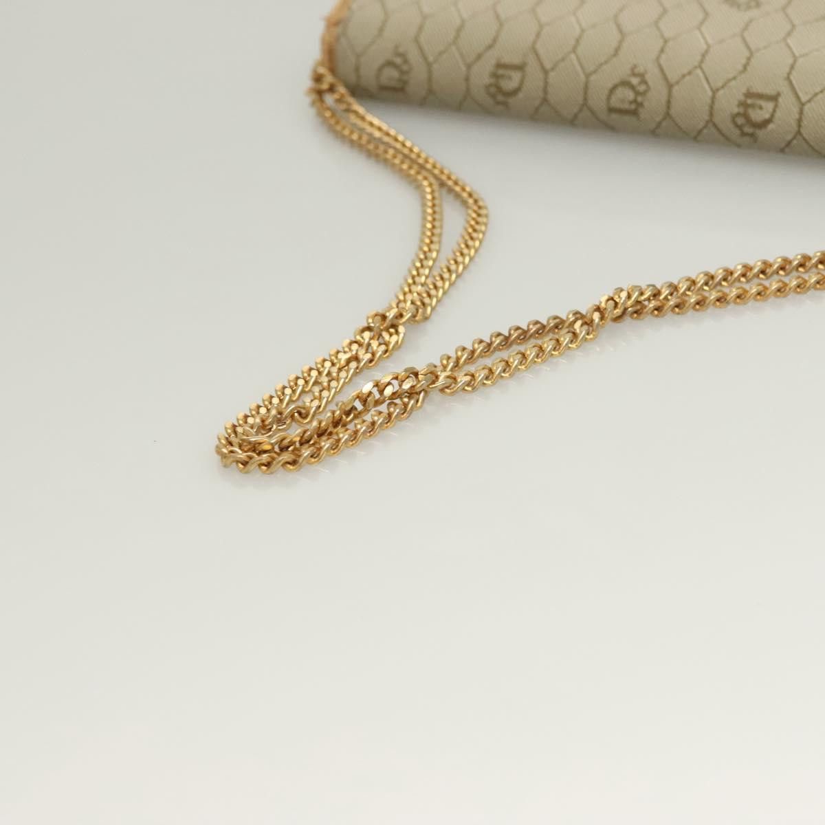 Dior DIOR Honeycomb Canvas Chain Shoulder Bag Pvc Beige Gold Size ONE SIZE - 7 Thumbnail