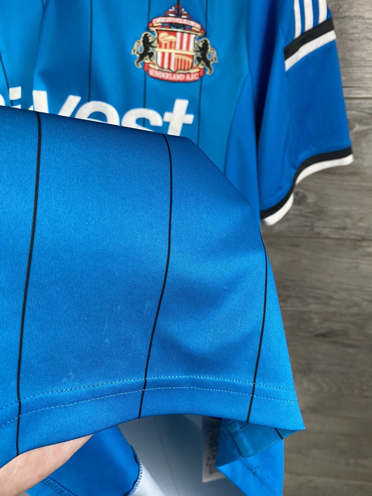 Other Sunderland Away football shirt Blue Adidas Mens Size L Size US L / EU 52-54 / 3 - 13 Thumbnail