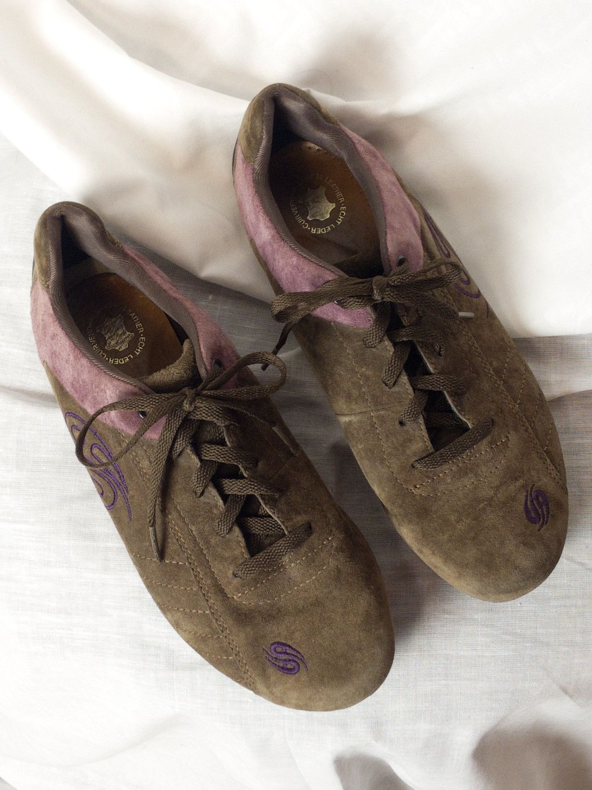 Dockers Dockers vintage y2k 2000s brown/lilac suede sneakers Size US 9 / IT 39 - 3 Thumbnail