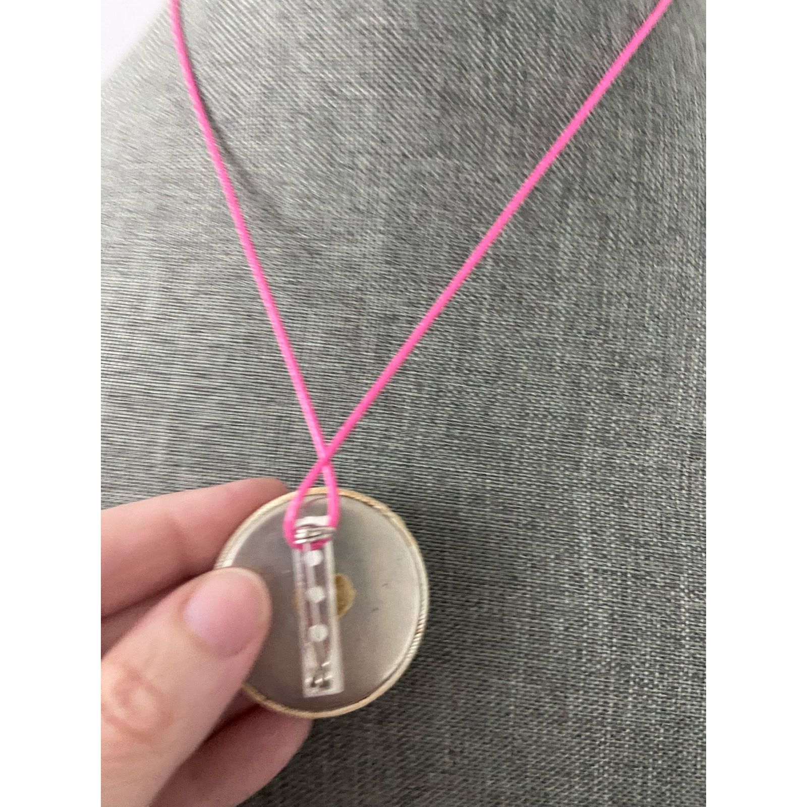 Vintage polka dot pendant necklace Size ONE SIZE - 3 Thumbnail