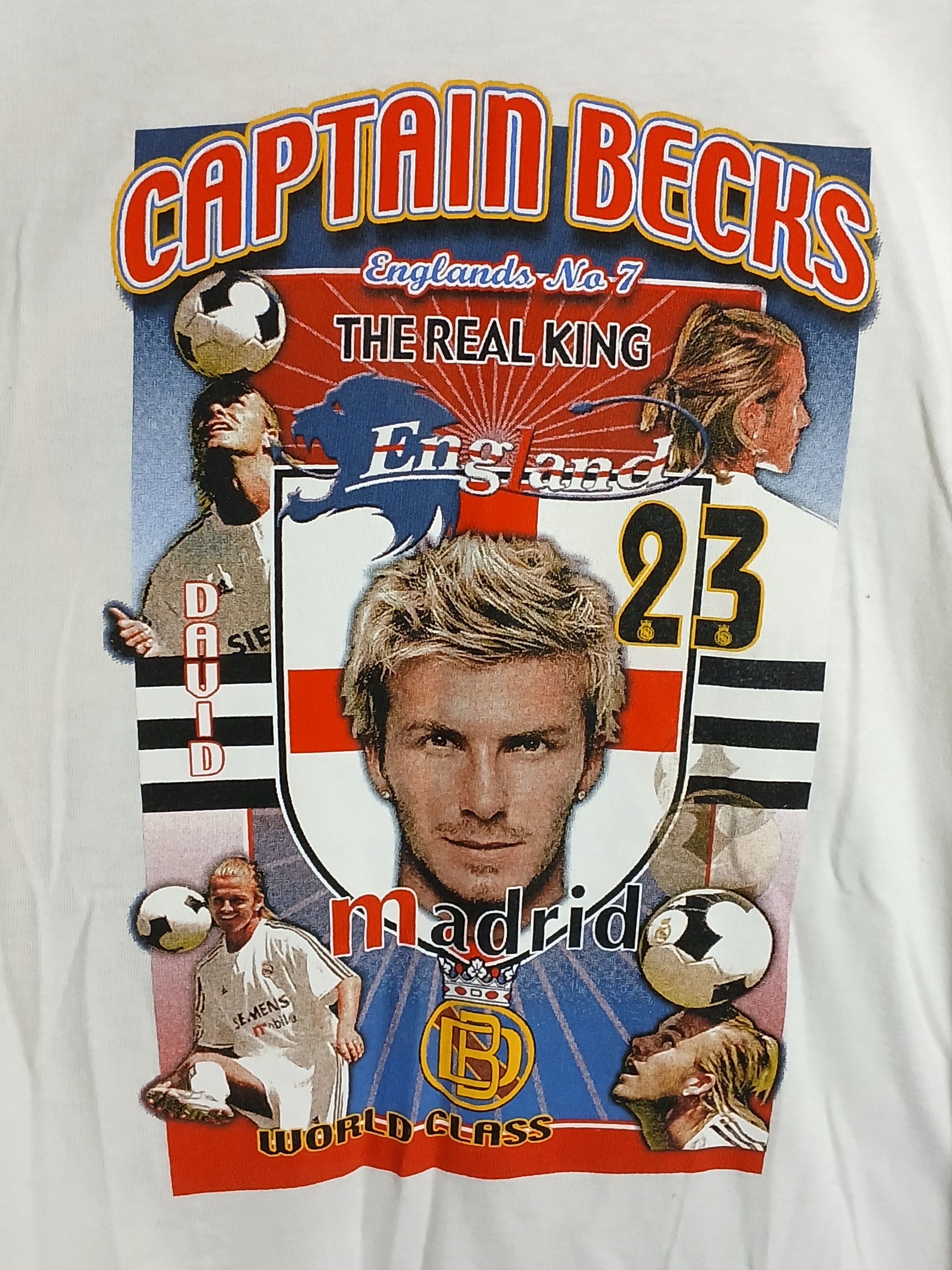 David Beckham Real Madrid David Beckham Football T-Shirt Size US M / EU 48-50 / 2 - 4 Thumbnail