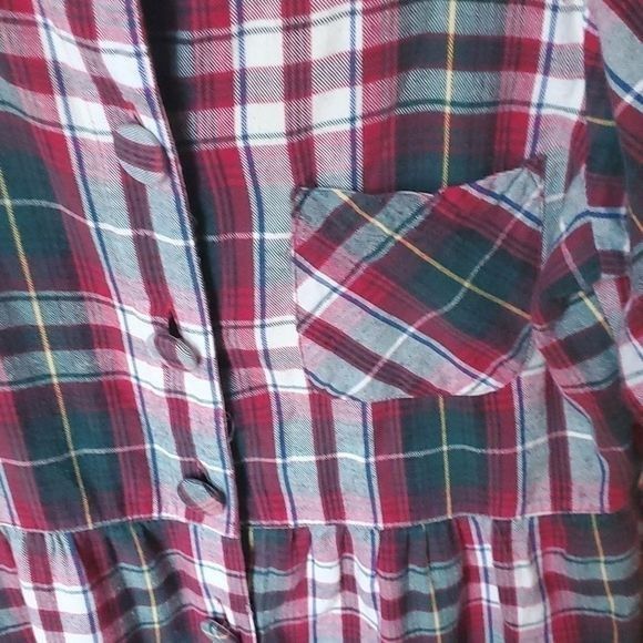 Vintage Ashley Taylor Country Vintage 90's Red Plaid Long Slv Sz. S Size 34" / US 12 / IT 48 - 4 Thumbnail