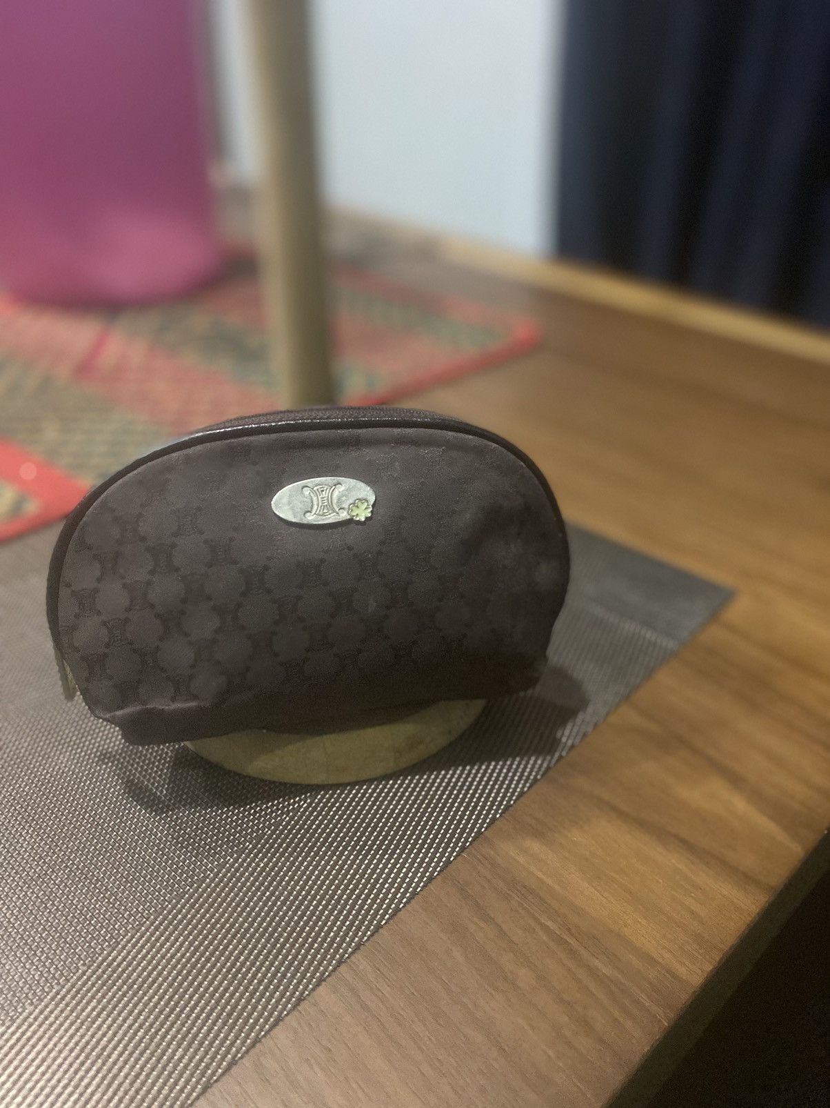 VINTAGE CELINE COSMETIC BAG POUCH