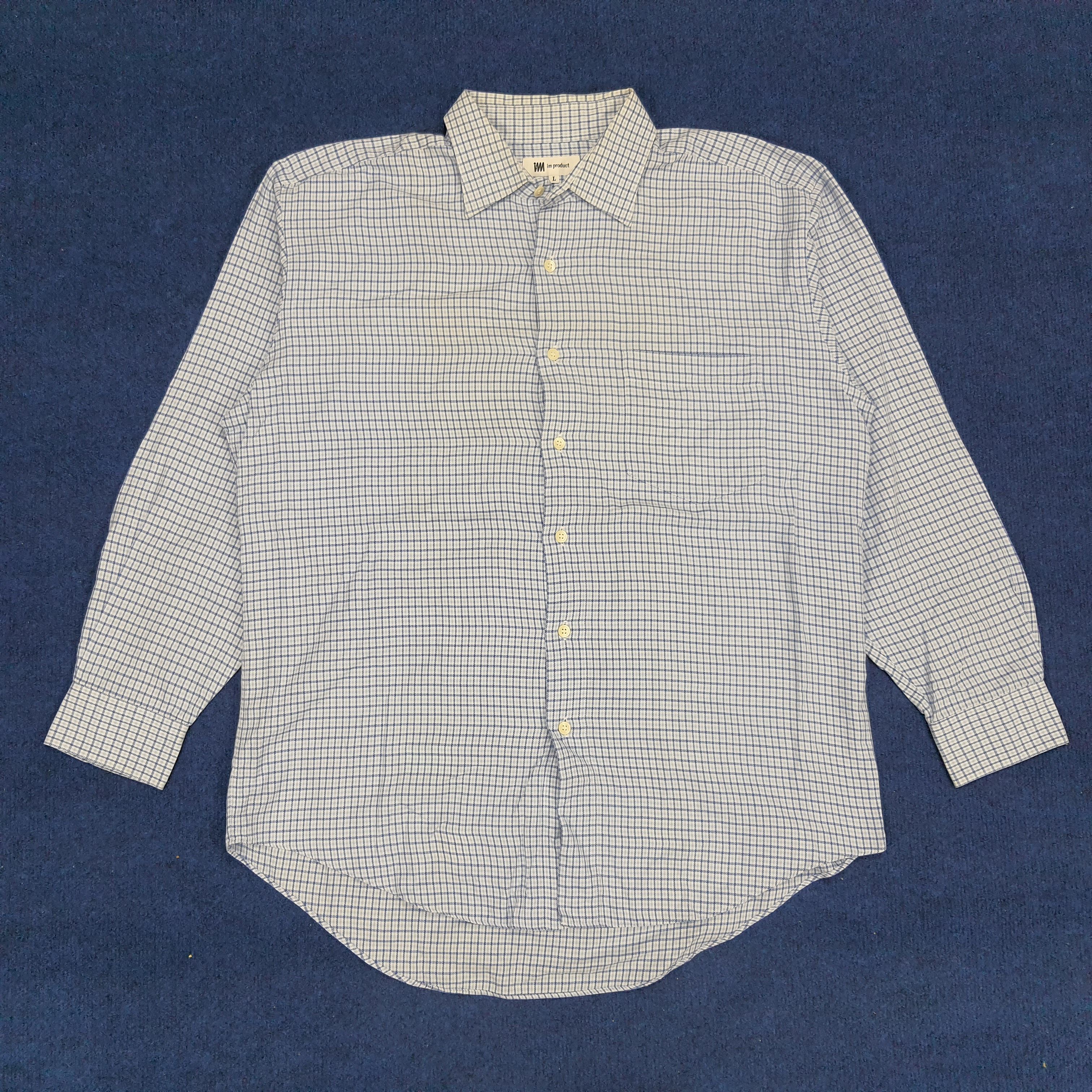 Issey Miyake × Japanese Brand × Vintage Vintage Issey Miyake IM Product Box Stripes Shirt Size US L / EU 52-54 / 3 - 1 Thumbnail