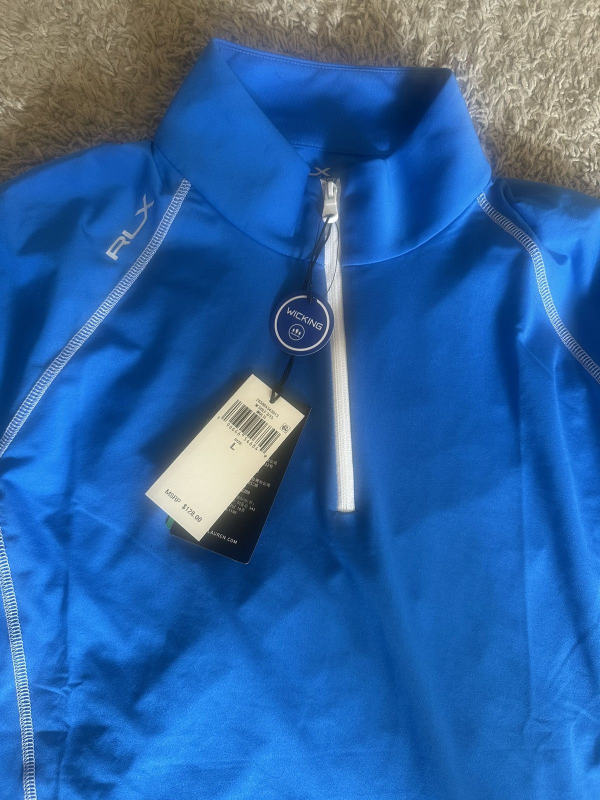 RLX Ralph Lauren New RLX Ralph Lauren Airflow 1/4 Zip Women's Mock Neck Size L / US 10 / IT 46 - 2 Thumbnail