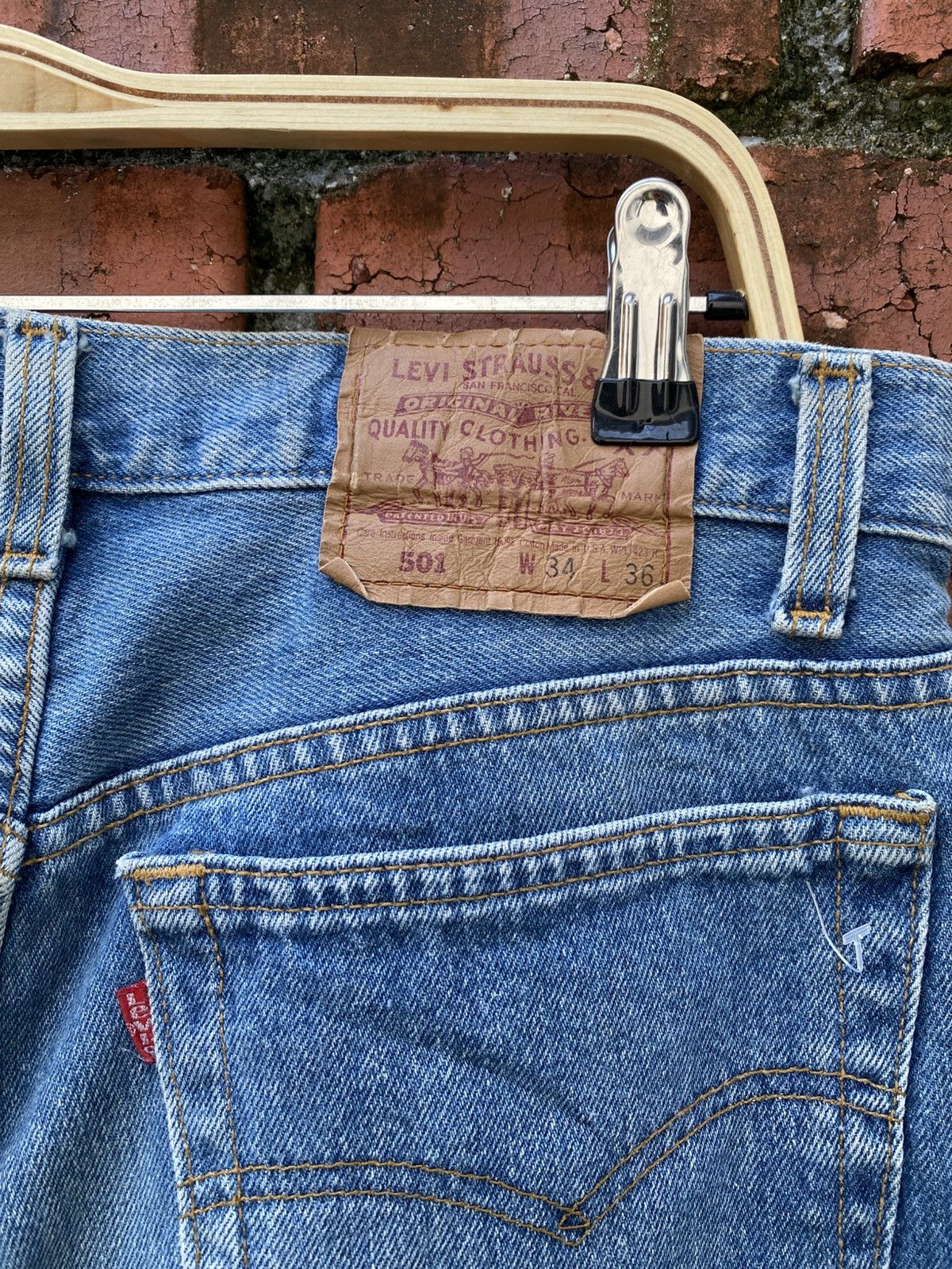Levi's Vintage Clothing W32x29 Vintage levi's 501 90s made in USA Size US 32 / EU 48 - 4 Thumbnail