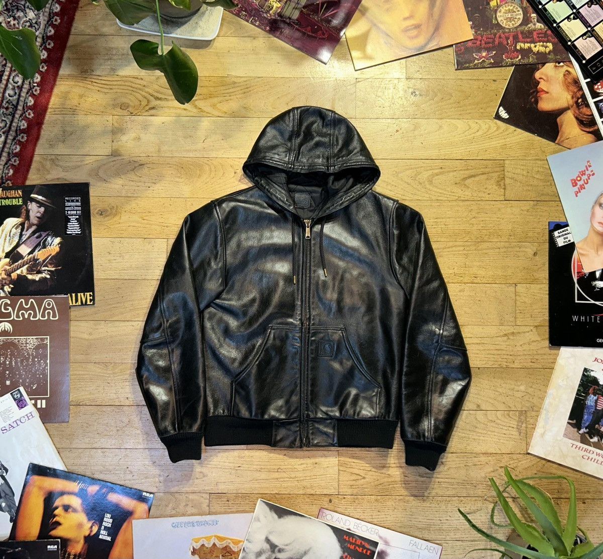 Carhartt Leather Carhartt VERY RARE balenciaga opium style jacket Size US S / EU 44-46 / 1 - 1 Thumbnail